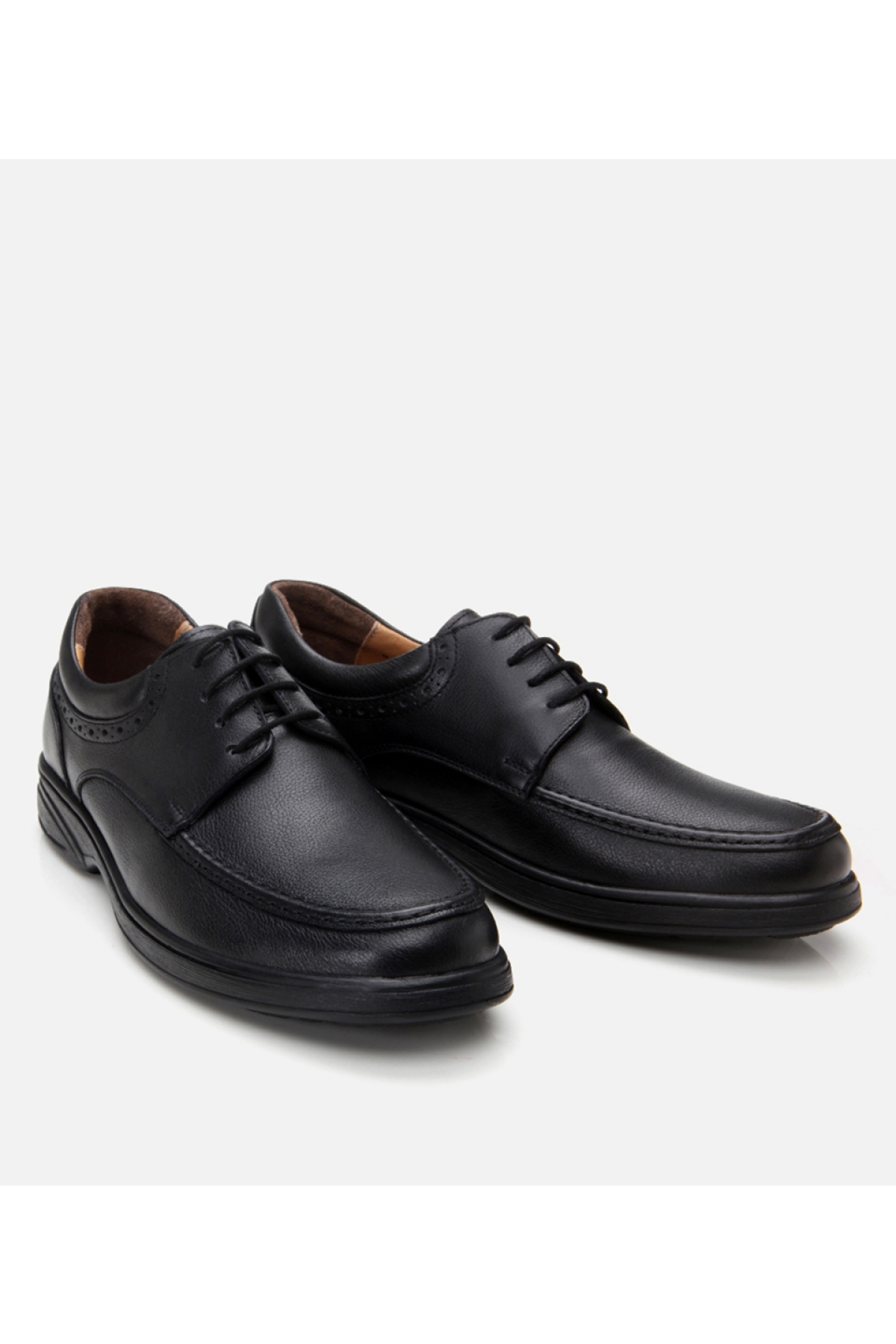 Erkek Deri Siyah Rahat Günlük Ayakkabı - Görsel 3