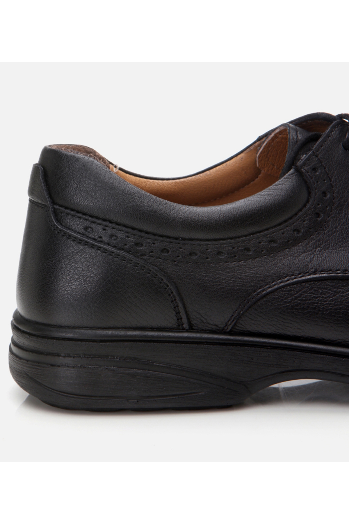 Erkek Deri Siyah Rahat Günlük Ayakkabı - Görsel 4