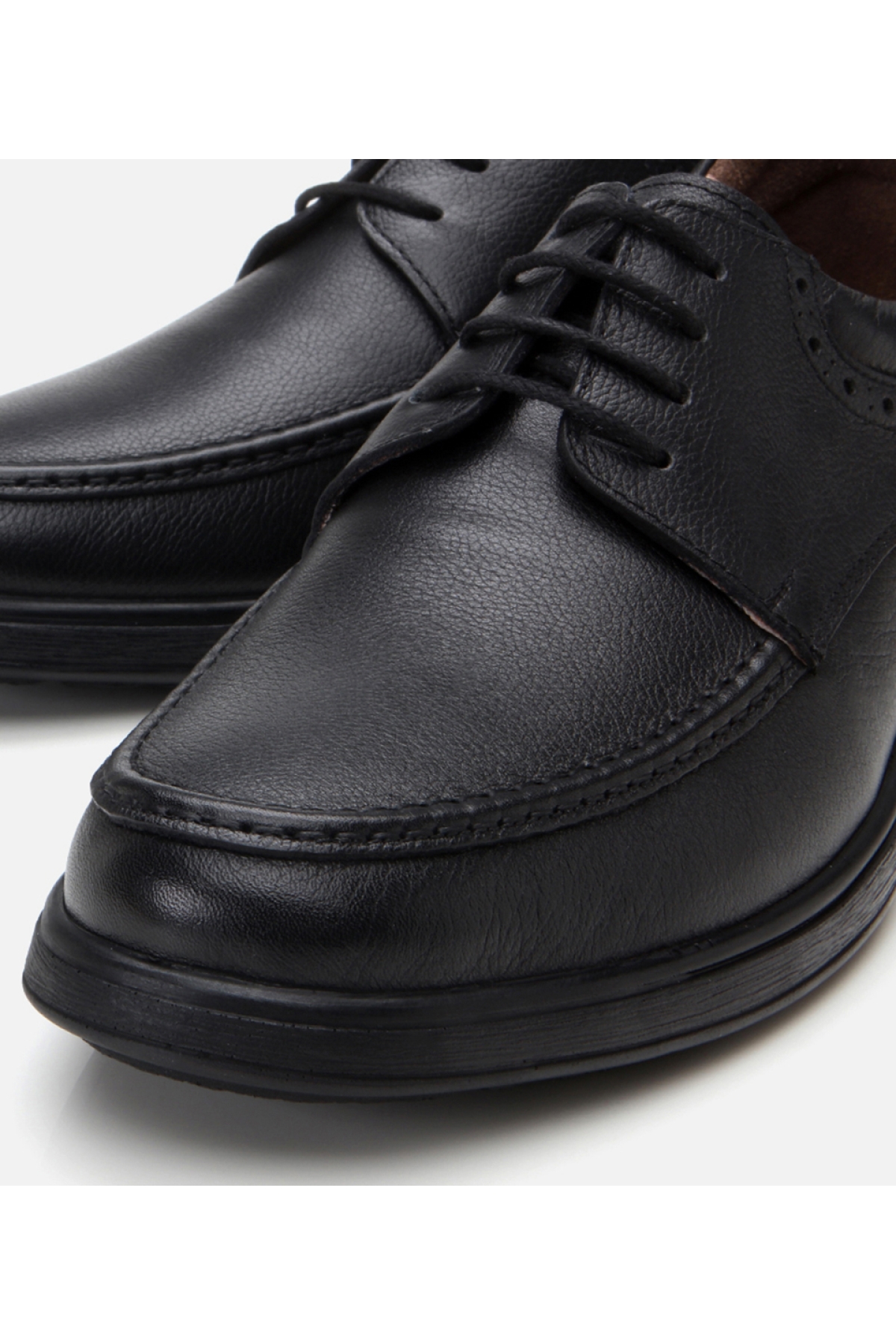 Erkek Deri Siyah Rahat Günlük Ayakkabı - Görsel 5
