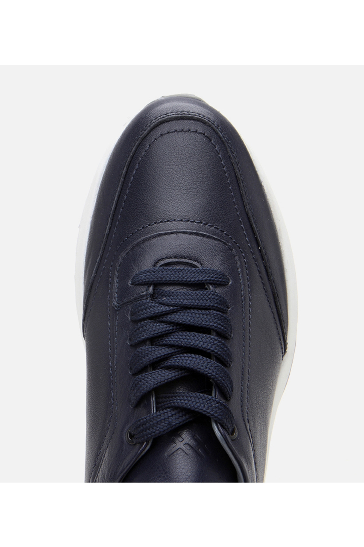 Erkek Deri Lacivert Yumuşak Tabanlı Spor Ayakkabı - Görsel 5