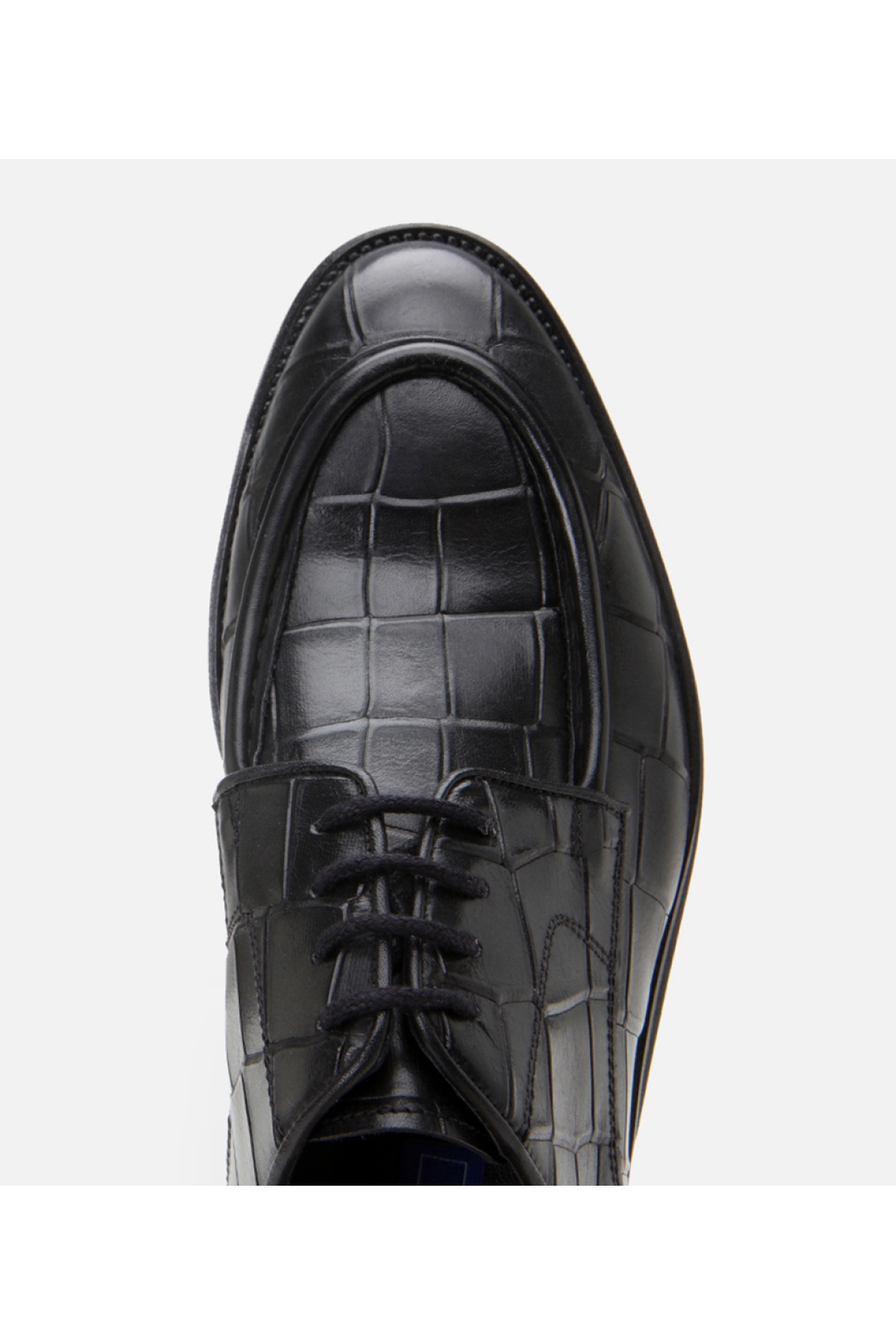Erkek Deri Siyah Hafif Tabanlı Şık Klasik Ayakkabı - Görsel 4