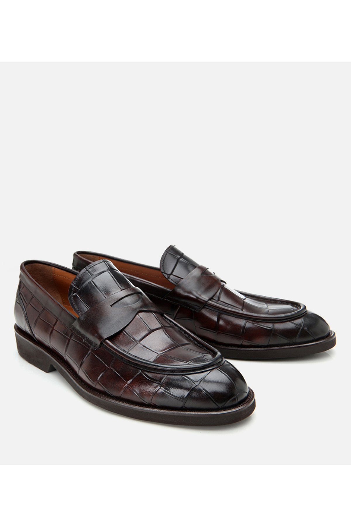 Erkek Deri Kahverengi Hafif Tabanlı Klasik Loafer - Görsel 3