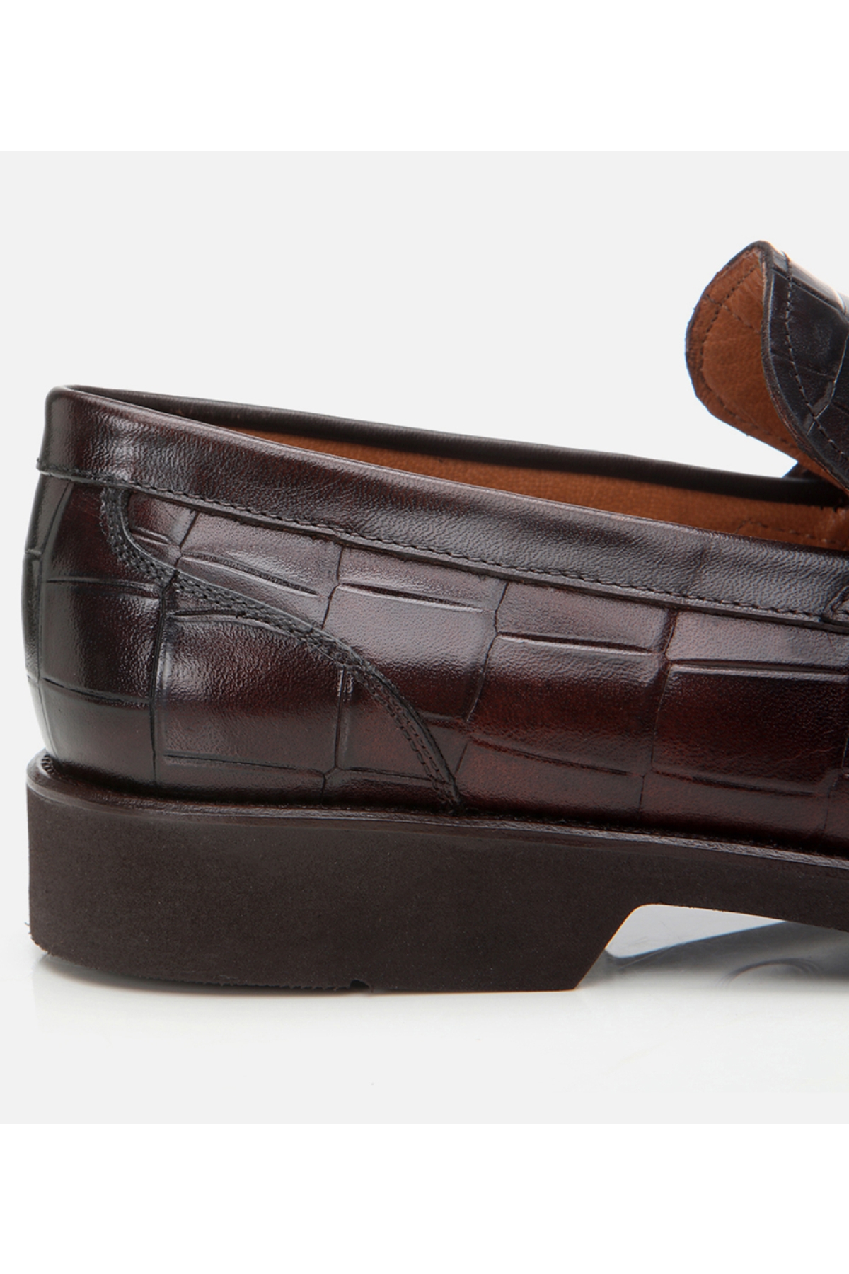 Erkek Deri Kahverengi Hafif Tabanlı Klasik Loafer - Görsel 4