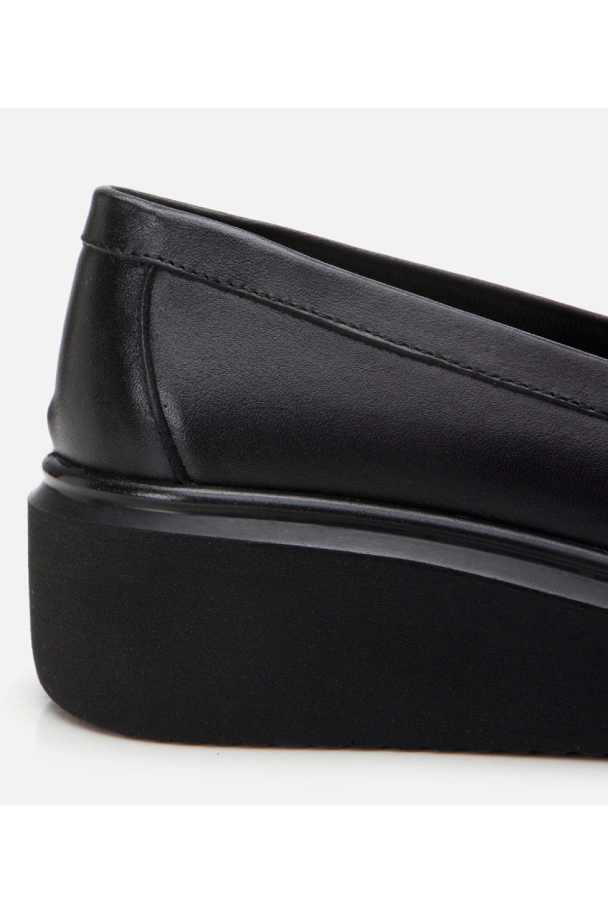 Kadın Deri Siyah Loafer - Görsel 4