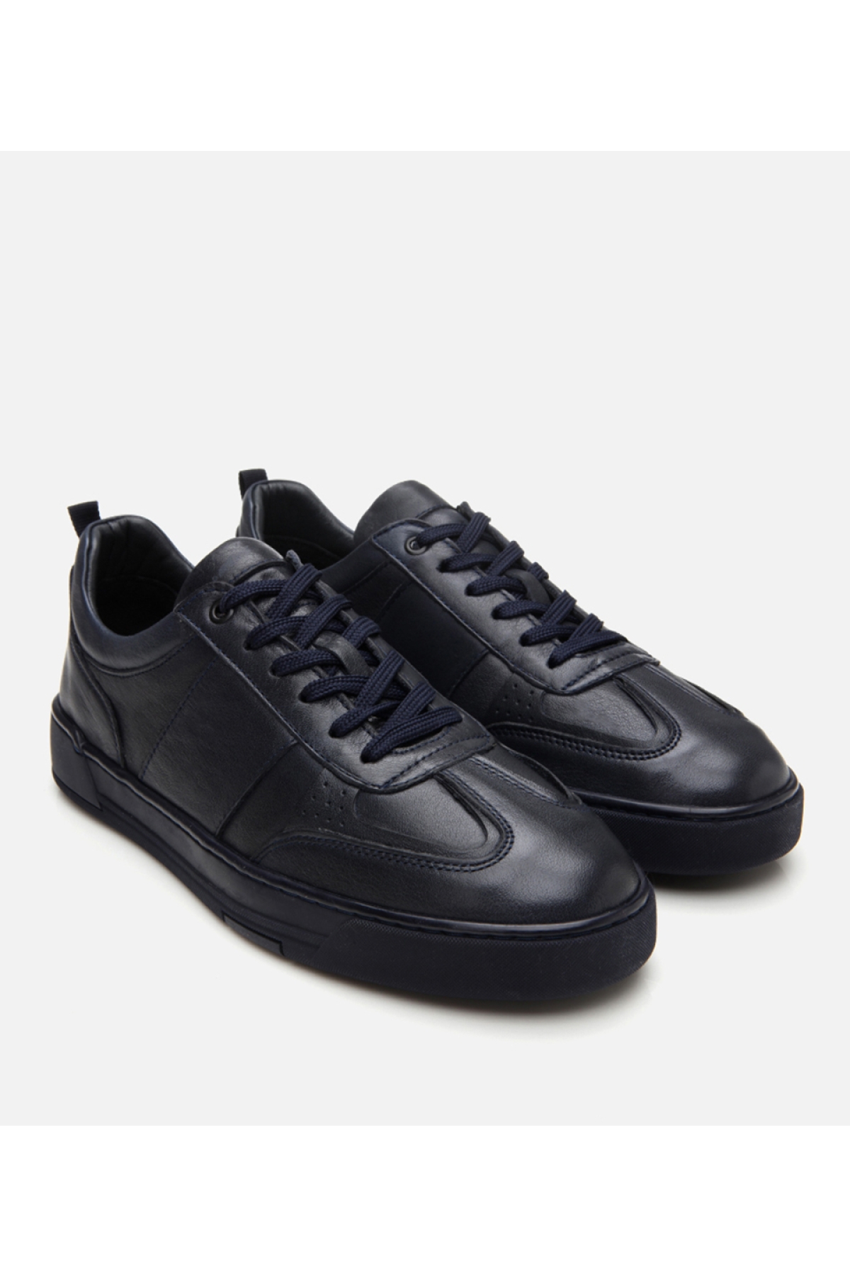 Erkek Deri Lacivert Spor Ayakkabı - Görsel 3
