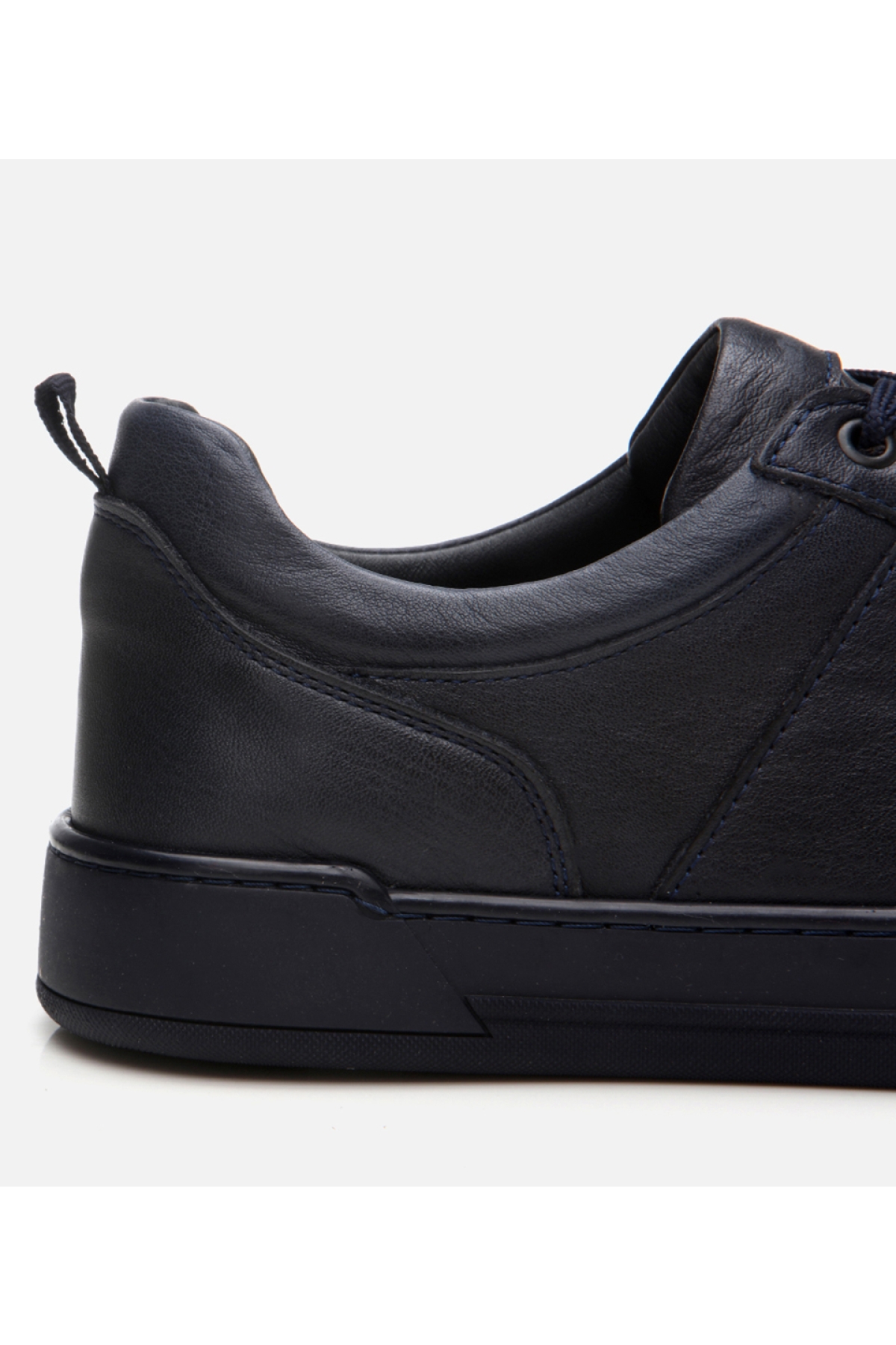 Erkek Deri Lacivert Spor Ayakkabı - Görsel 4