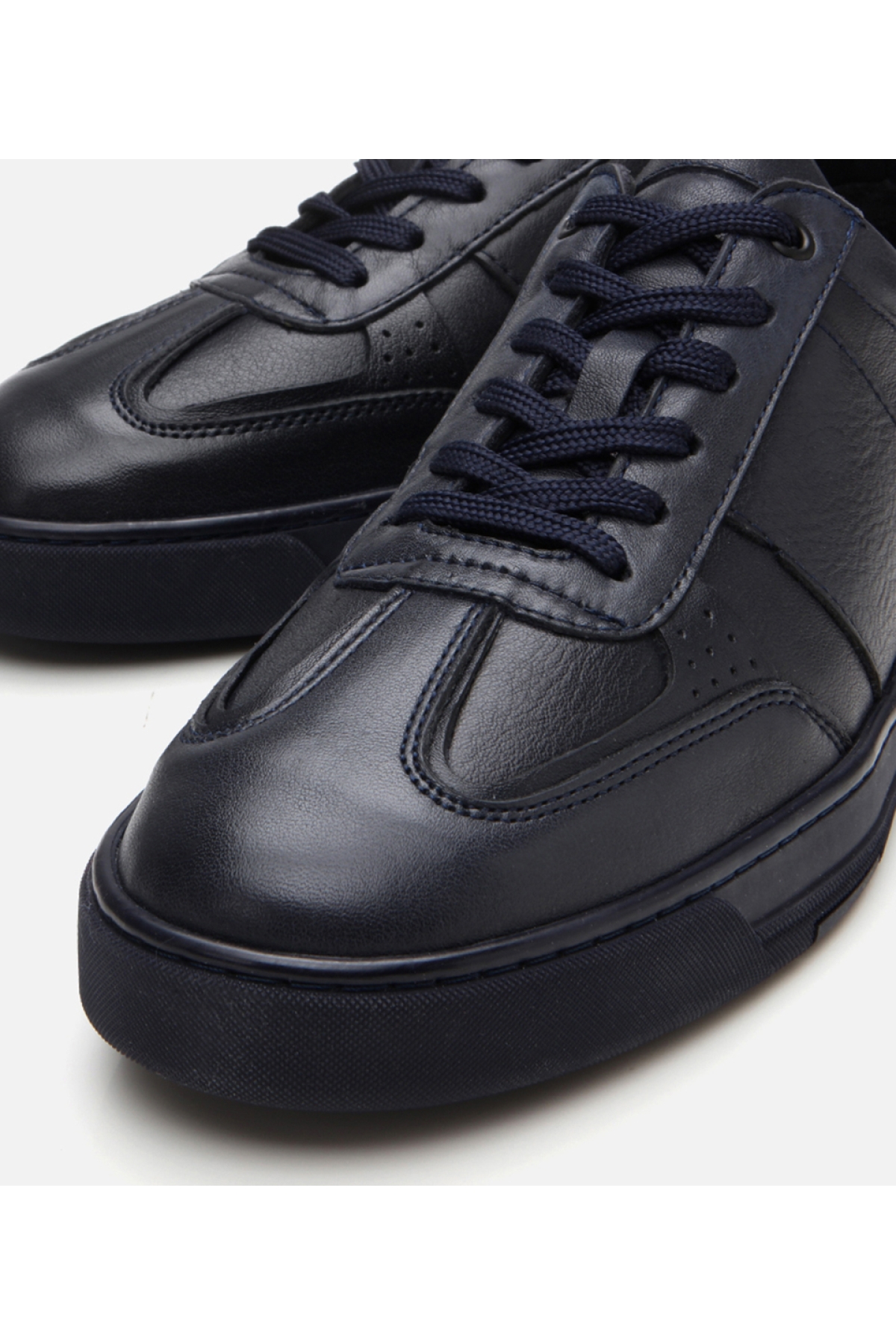 Erkek Deri Lacivert Spor Ayakkabı - Görsel 5