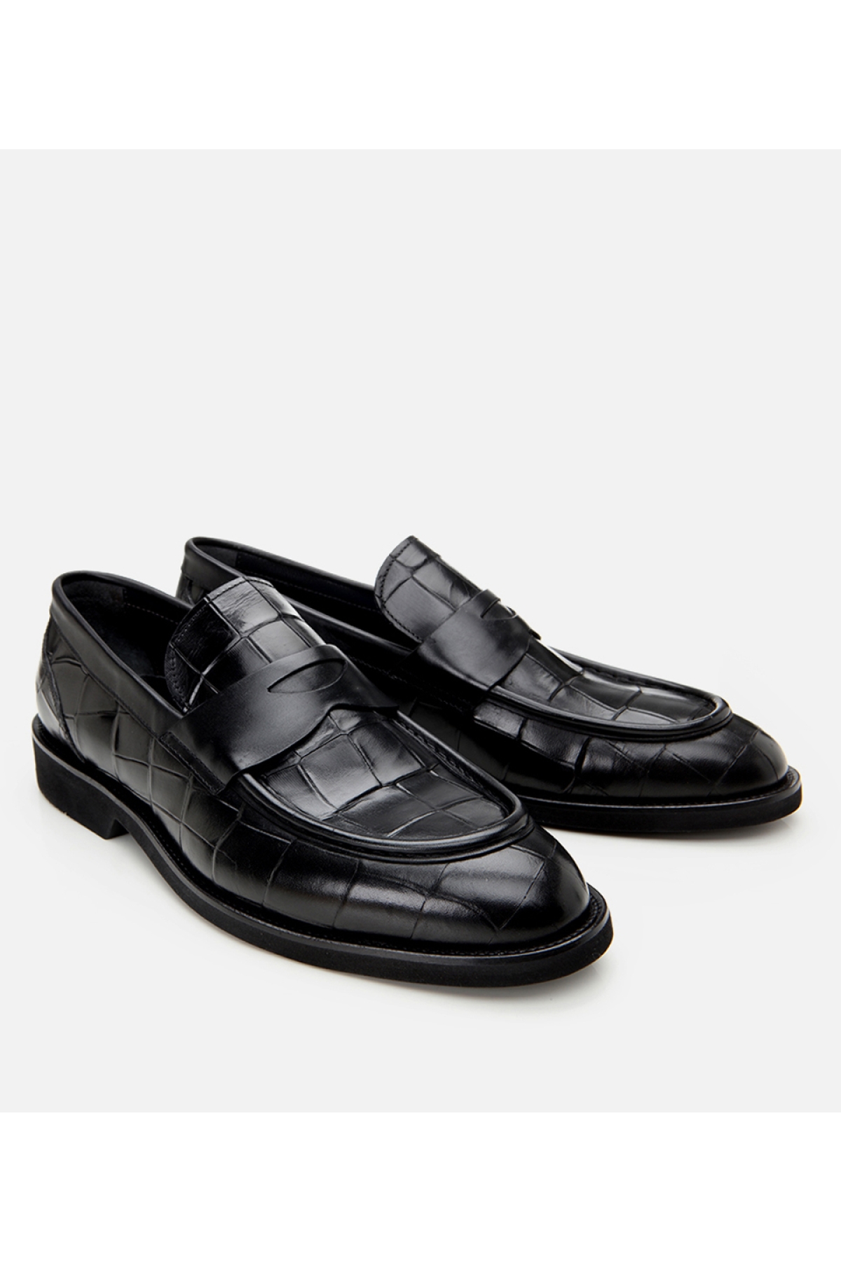 Erkek Deri Siyah Hafif Tabanlı Klasik Loafer - Görsel 3