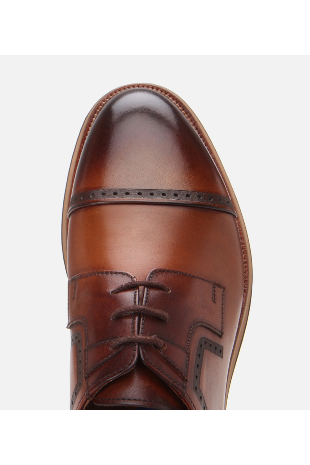 Erkek Deri Taba Hafif Tabanlı Klasik Ayakkabı - Görsel 5