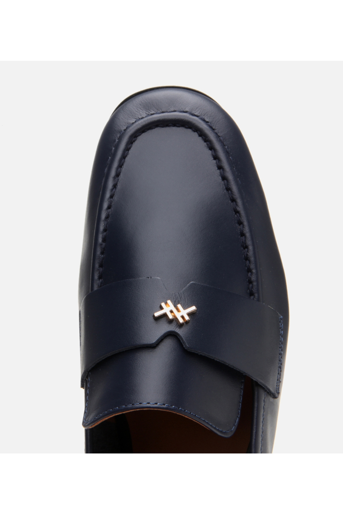 Kadın Deri Lacivert Esnek Tabanlı Klasik Loafer - Görsel 5