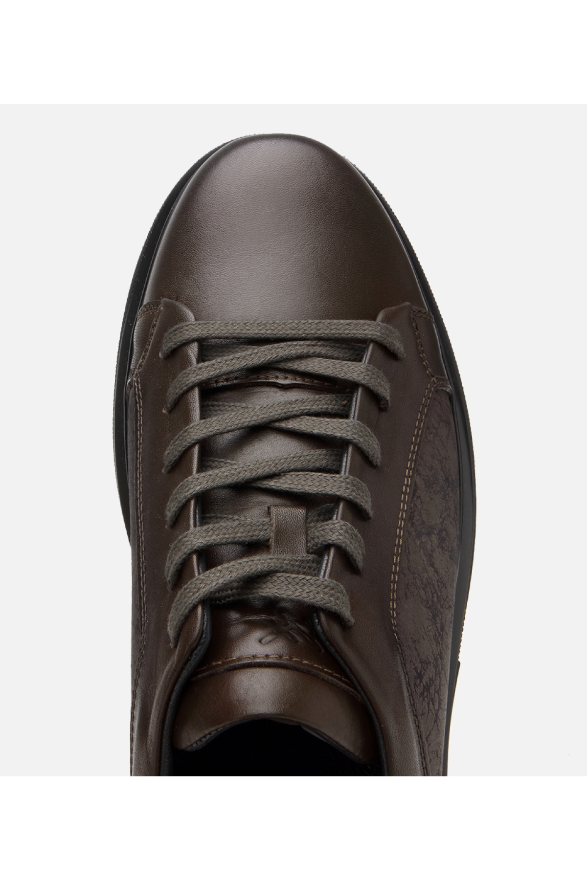 Erkek Deri Haki Spor Ayakkabı - Görsel 5