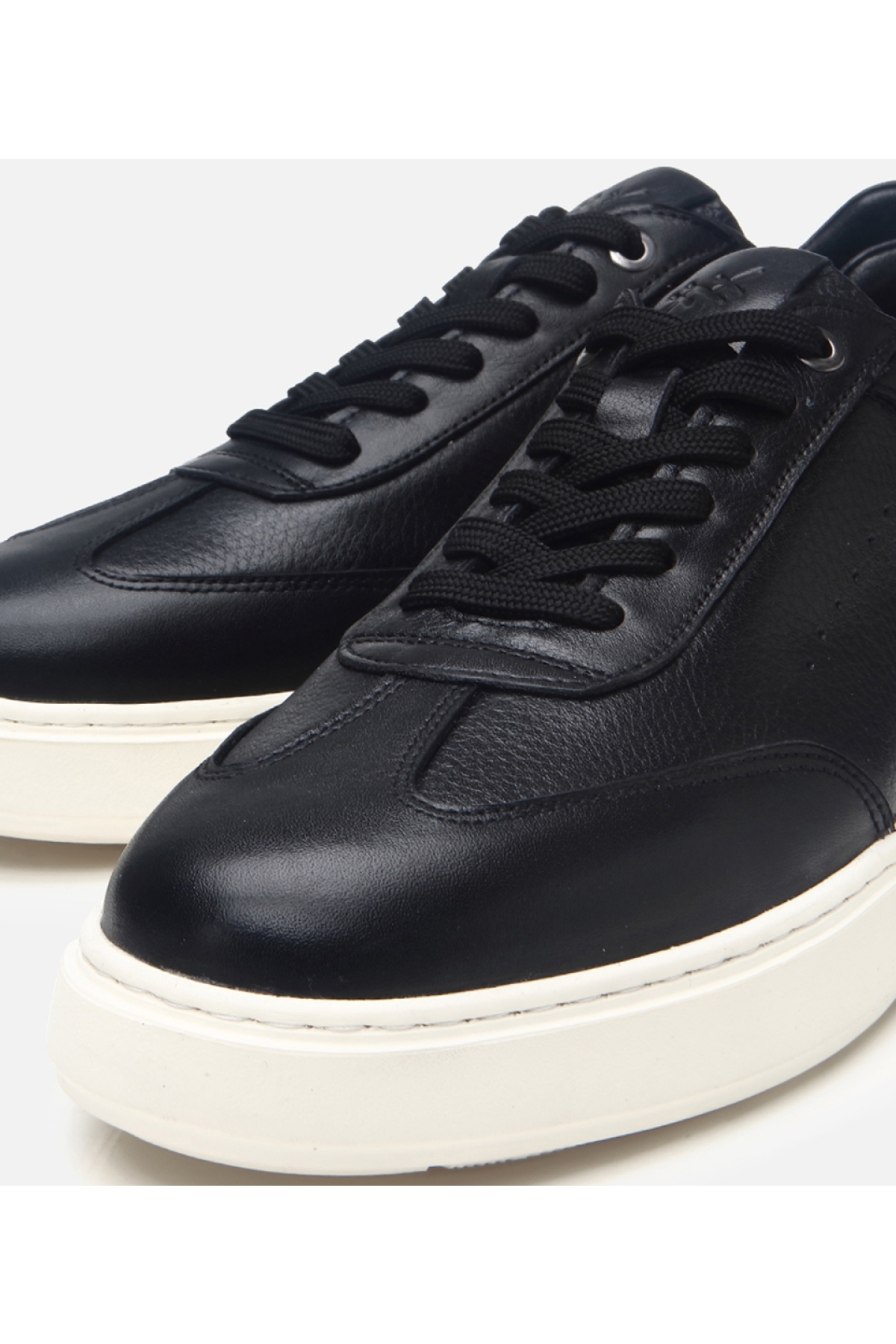 Erkek Deri Siyah Ultra Hafif Tabanlı Spor Ayakkabı - Görsel 5