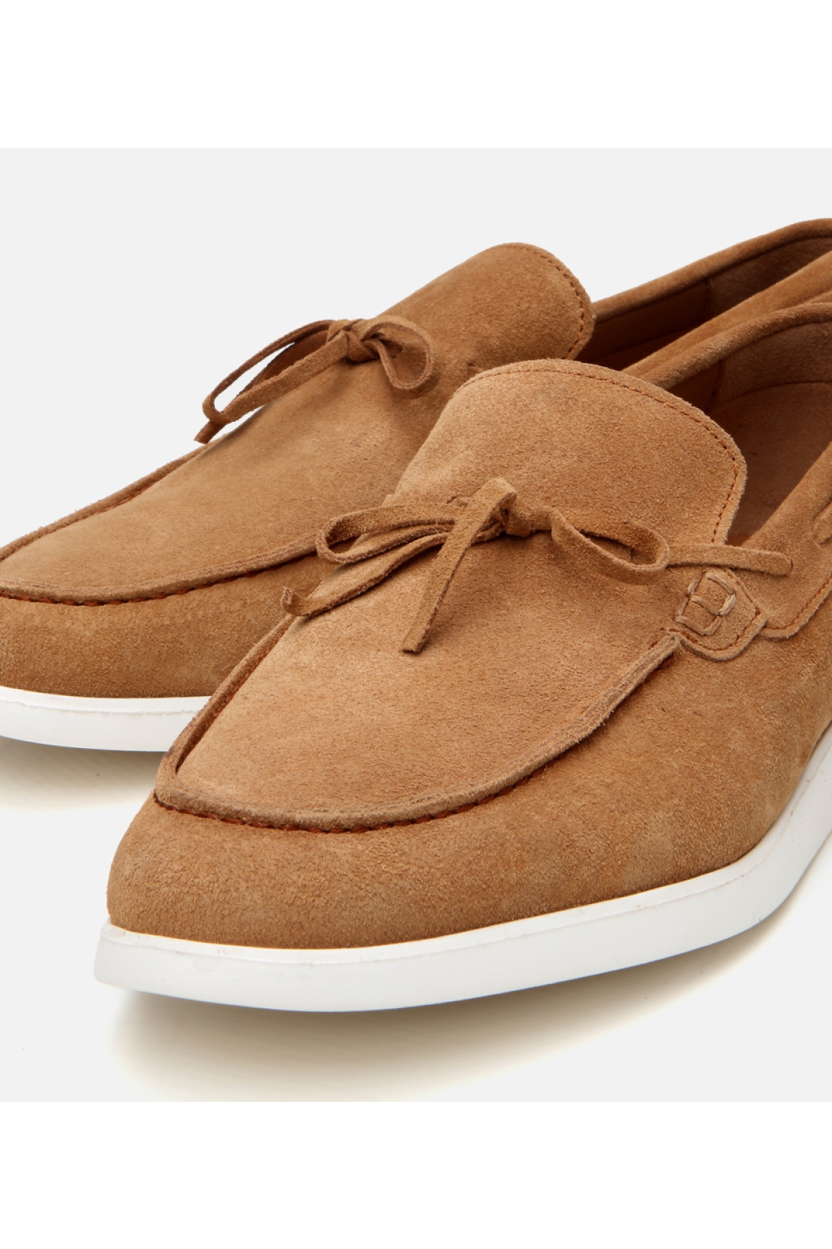 Hotiç Bej Hotiç Süet Deri Erkek Bağcıklı Loafer