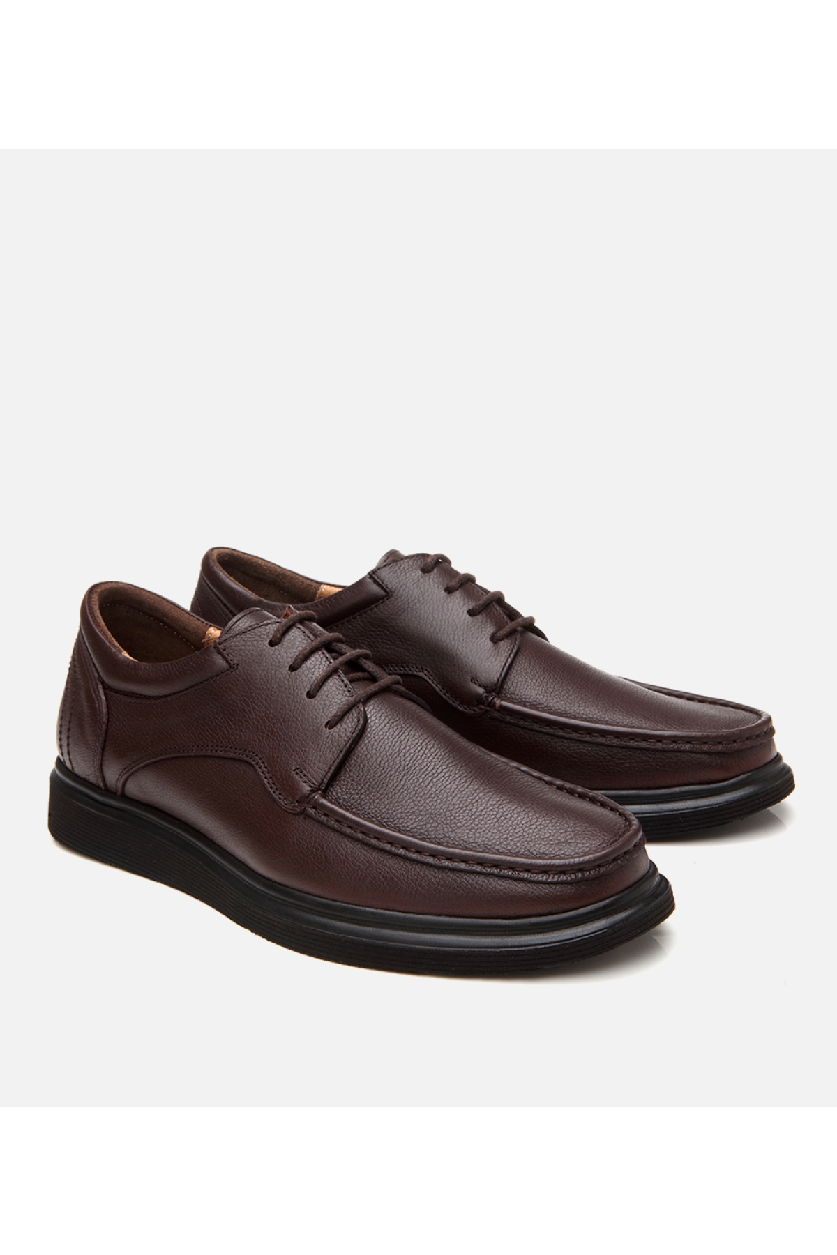 Erkek Deri Kahverengi Rahat Günlük Ayakkabı - Görsel 3