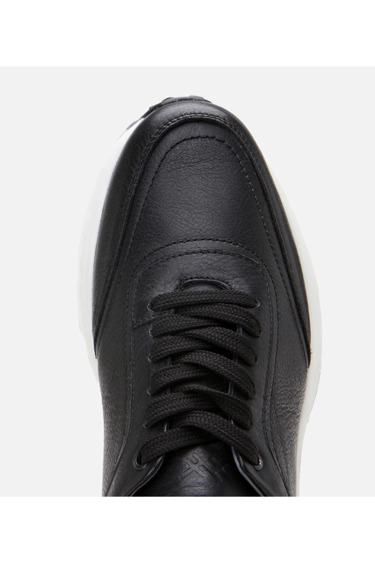 Erkek Deri Siyah Yumuşak Tabanlı Spor Ayakkabı - Görsel 5