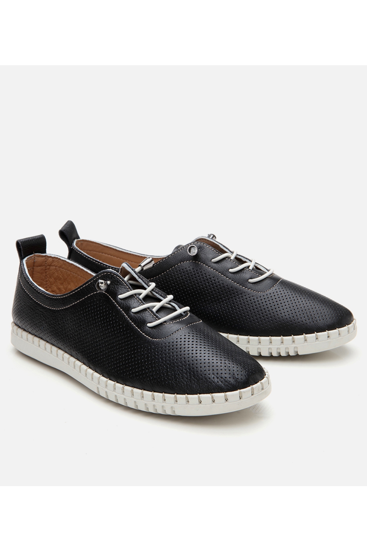 Kadın Deri Siyah Comfort Ayakkabı - Görsel 3