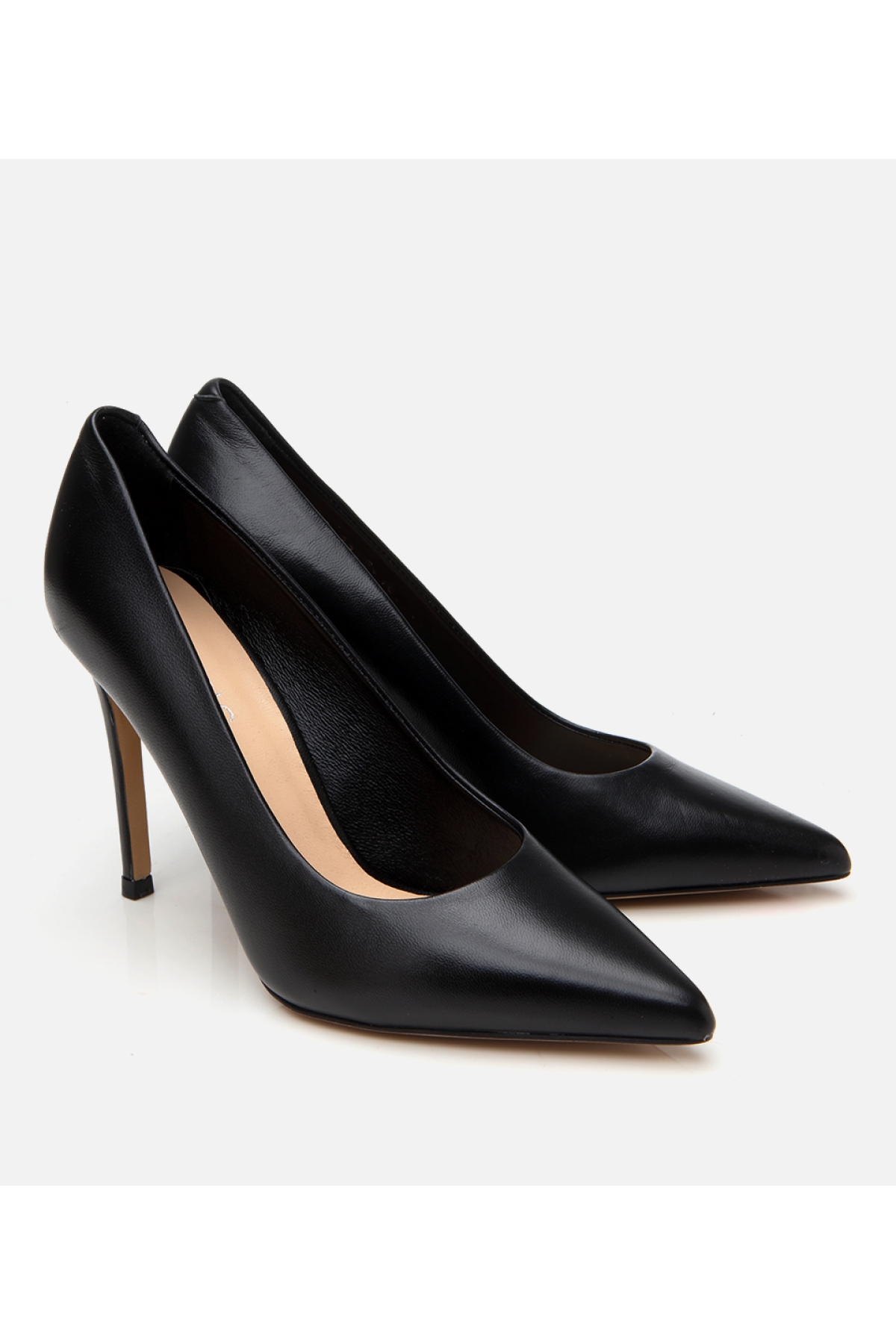 Kadın Deri Siyah İnce Topuklu Stiletto - Görsel 3