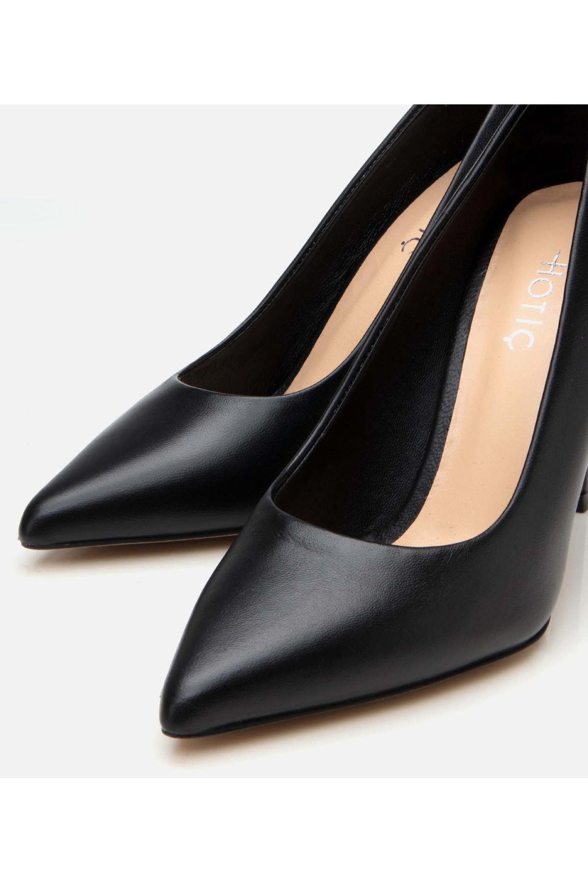 Kadın Deri Siyah İnce Topuklu Stiletto - Görsel 4