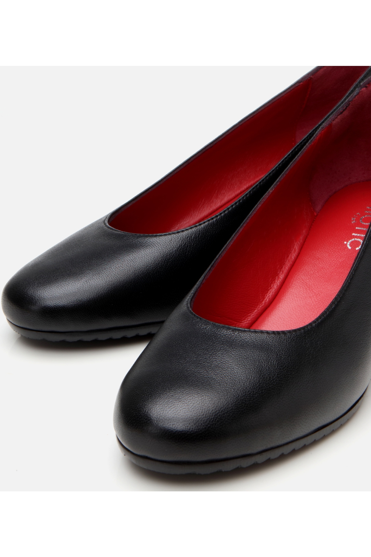 Kadın Deri Siyah Dolgu Topuklu Ayakkabı - Görsel 4