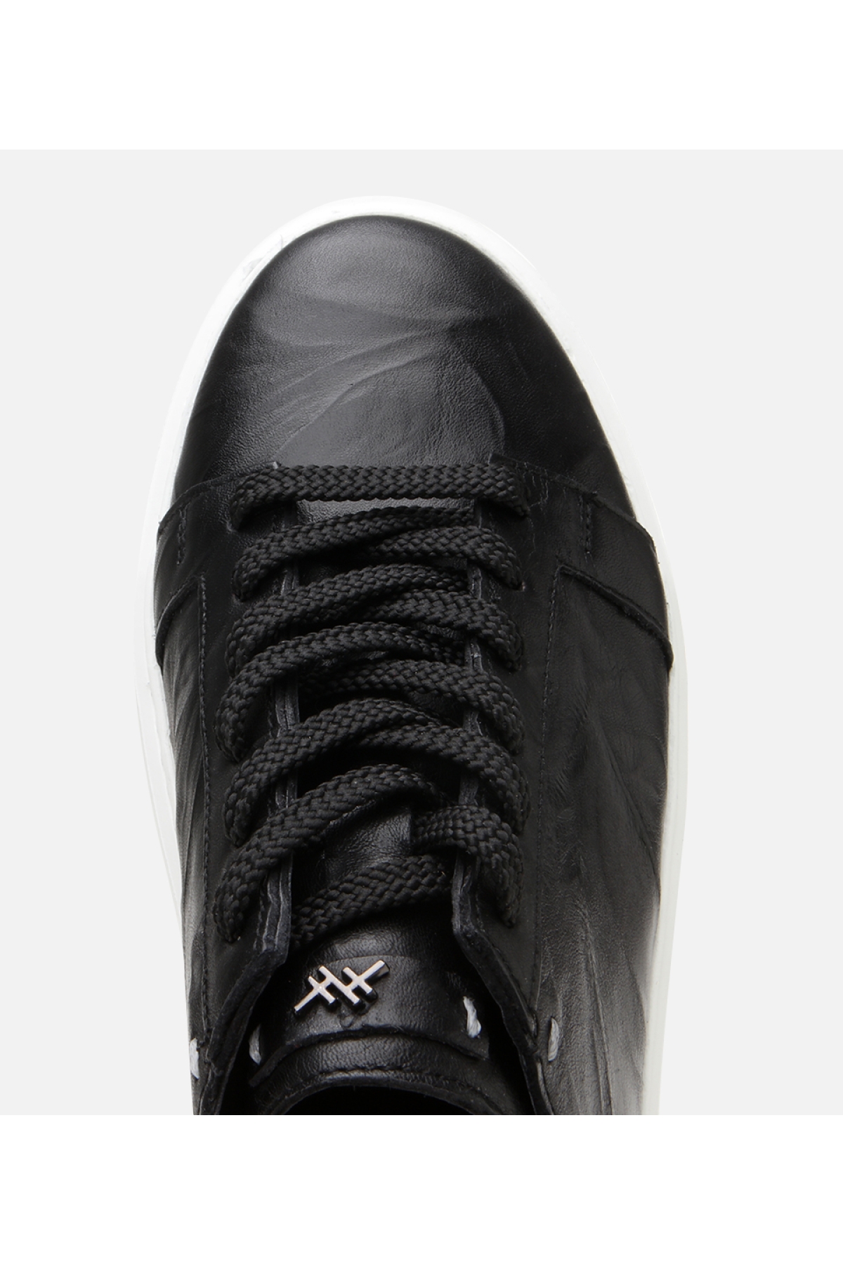 Erkek Deri Siyah Hafif Tabanlı Spor Ayakkabı - Görsel 5