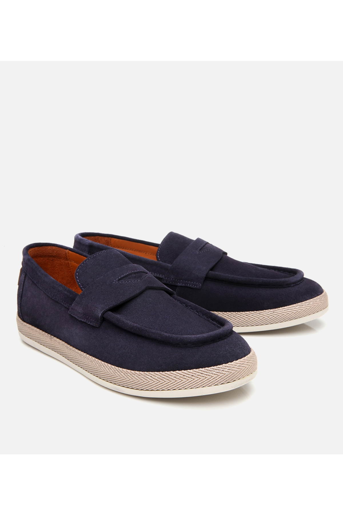 Hotiç Lacivert Hotiç Süet Deri Erkek Ultra Hafif Tabanlı Loafer