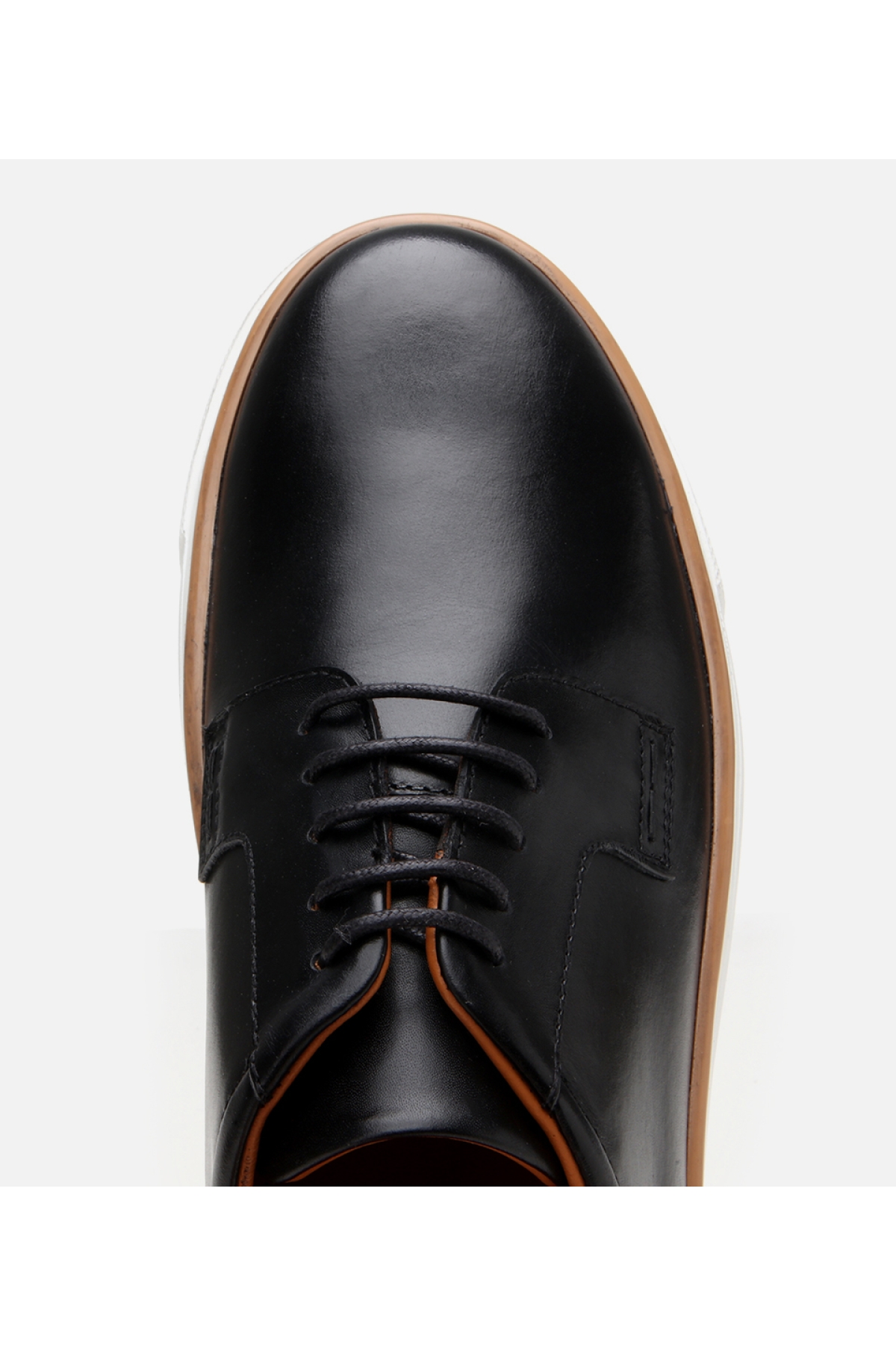 Erkek Deri Siyah Hafif Tabanlı Günlük Ayakkabı - Görsel 5