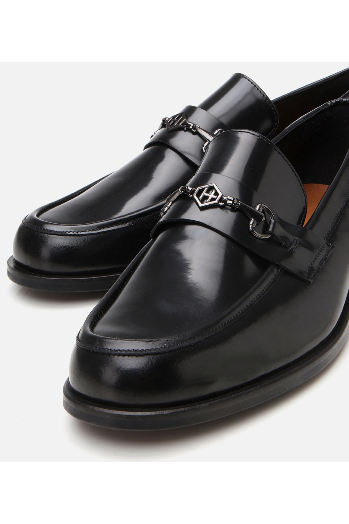 Erkek Deri Siyah Toka Detaylı Loafer - Görsel 4