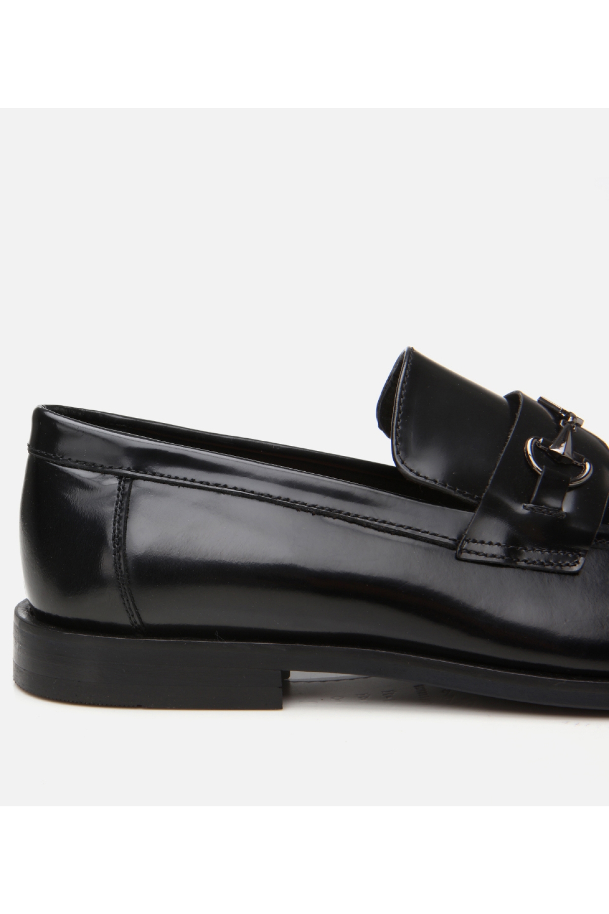 Erkek Deri Siyah Toka Detaylı Loafer - Görsel 5