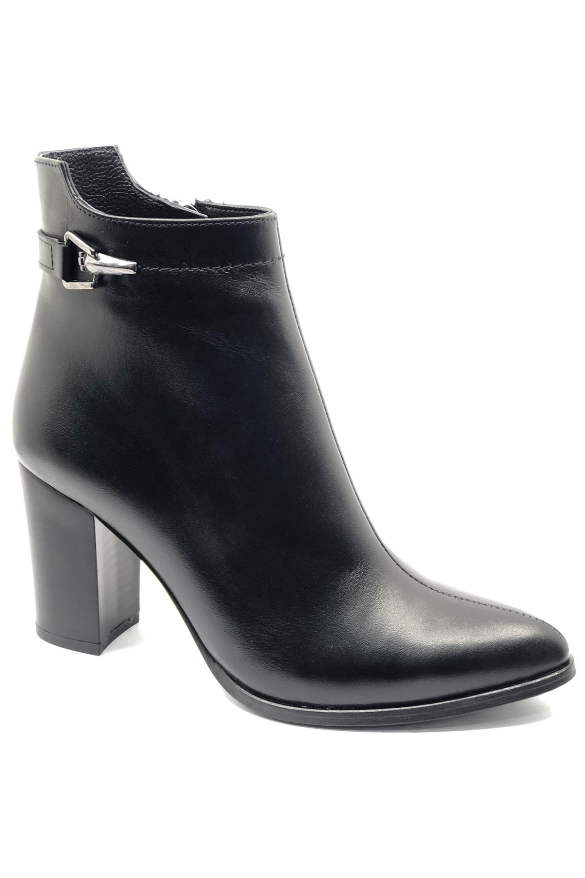 Garen Hakiki Deri Ortopedik Topuklu Kadın Bot - Görsel 2