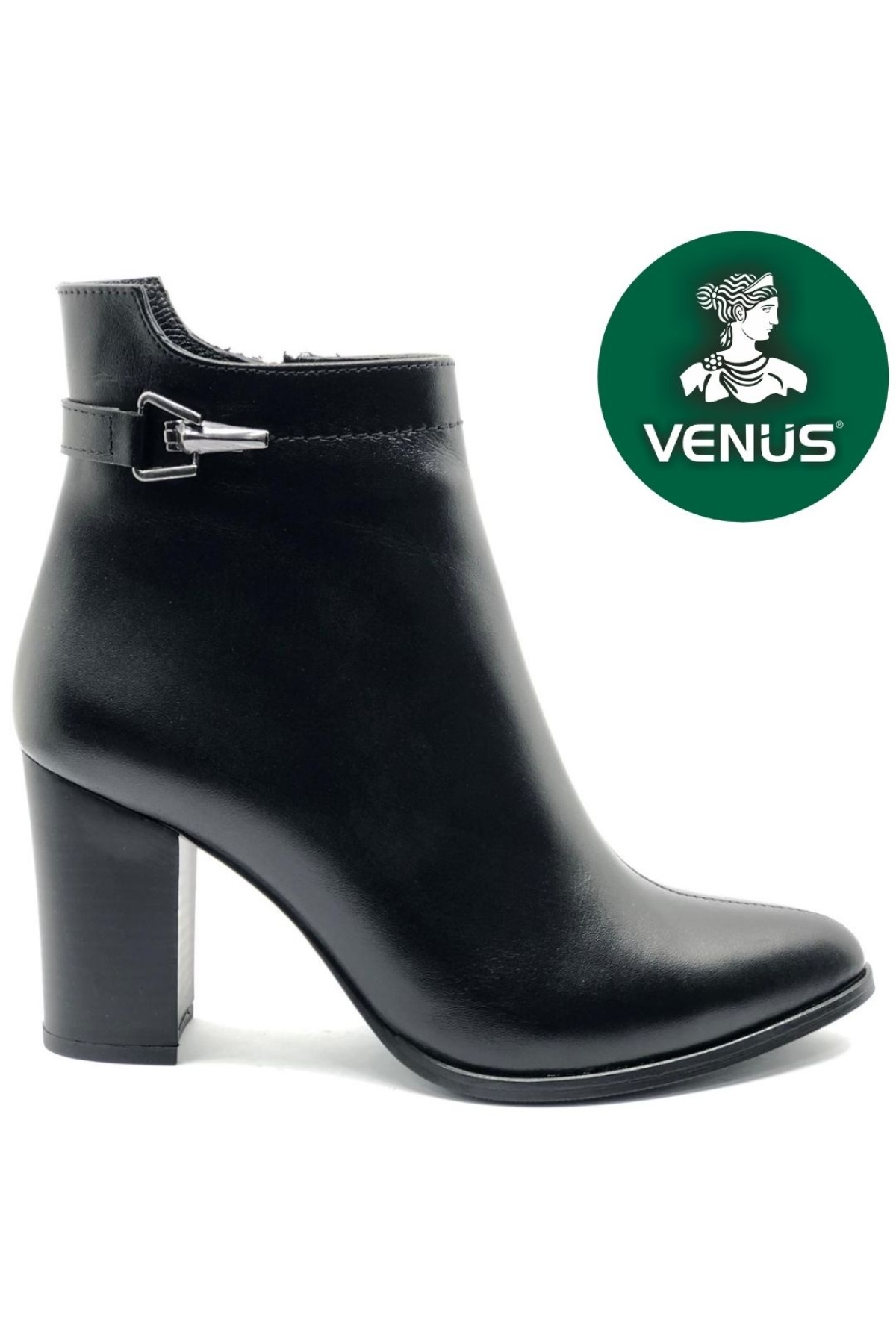 Garen Hakiki Deri Ortopedik Topuklu Kadın Bot - Görsel 3