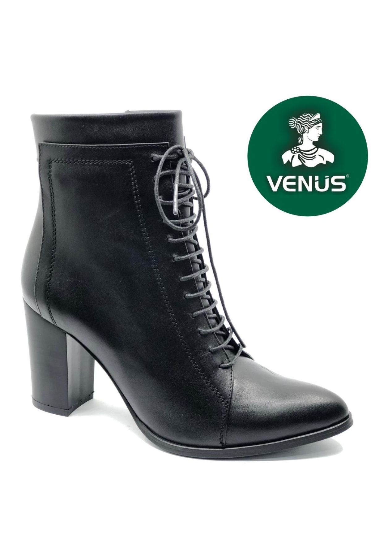 Fiore Hakiki Deri Ortopedik Topuklu Kadın Bot - Görsel 3