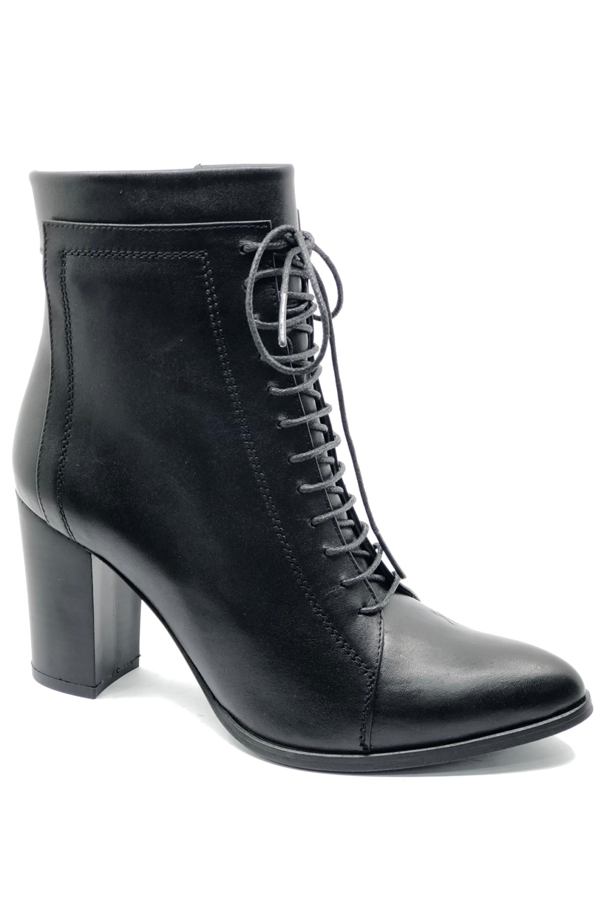 Fiore Hakiki Deri Ortopedik Topuklu Kadın Bot - Görsel 4