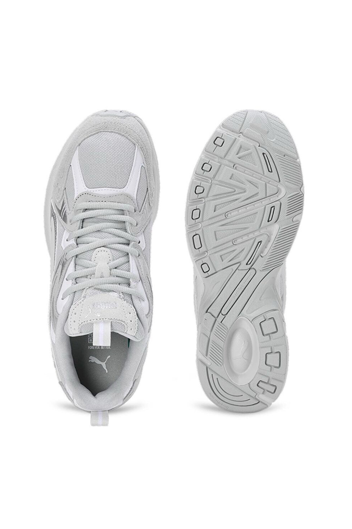 Milenio Tech Suede Gri Spor Ayakkabı - Görsel 4