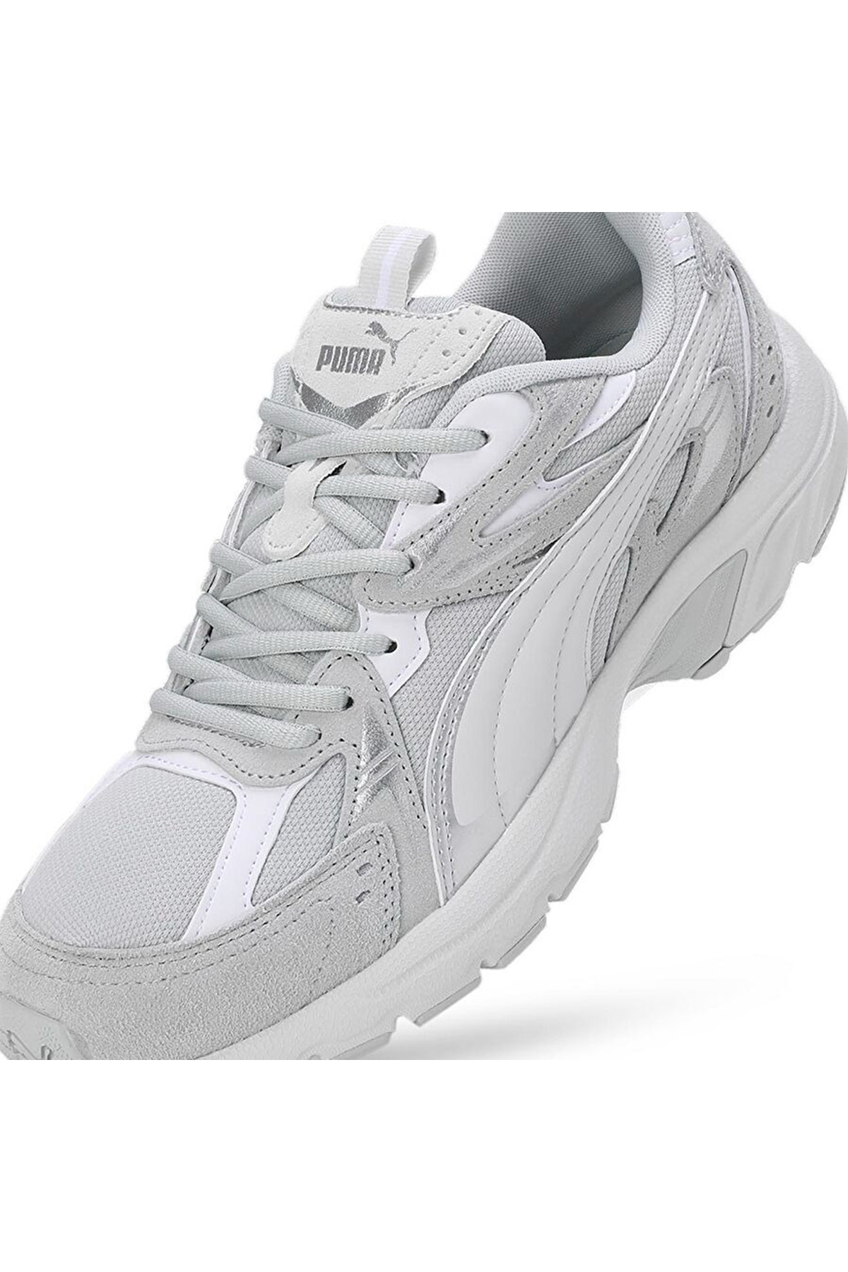 Milenio Tech Suede Gri Spor Ayakkabı - Görsel 5