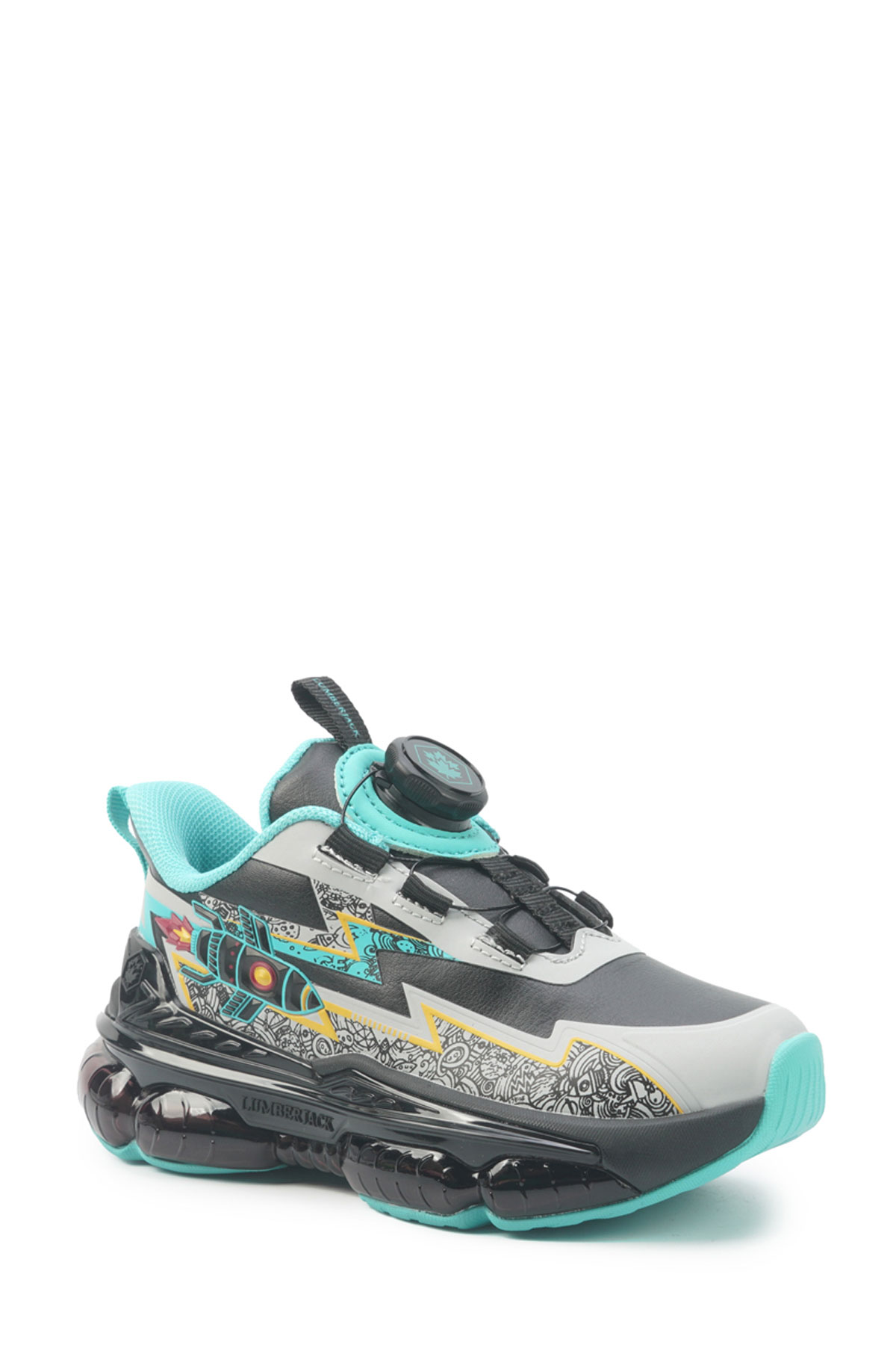 Lumberjack NASA PU 5PR Siyah Erkek Çocuk Spor Ayakkabı 102038299