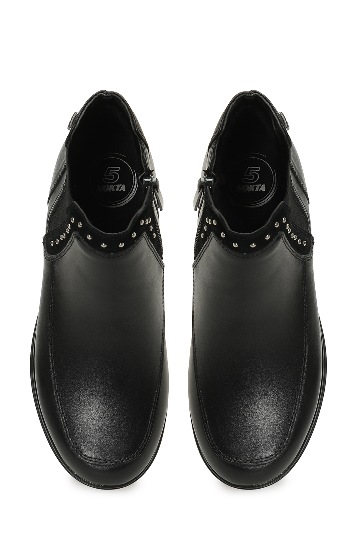 Polaris 5 Nokta 105655.Z5PR Siyah Kadın Dolgu Topuk Bot - Görsel 5