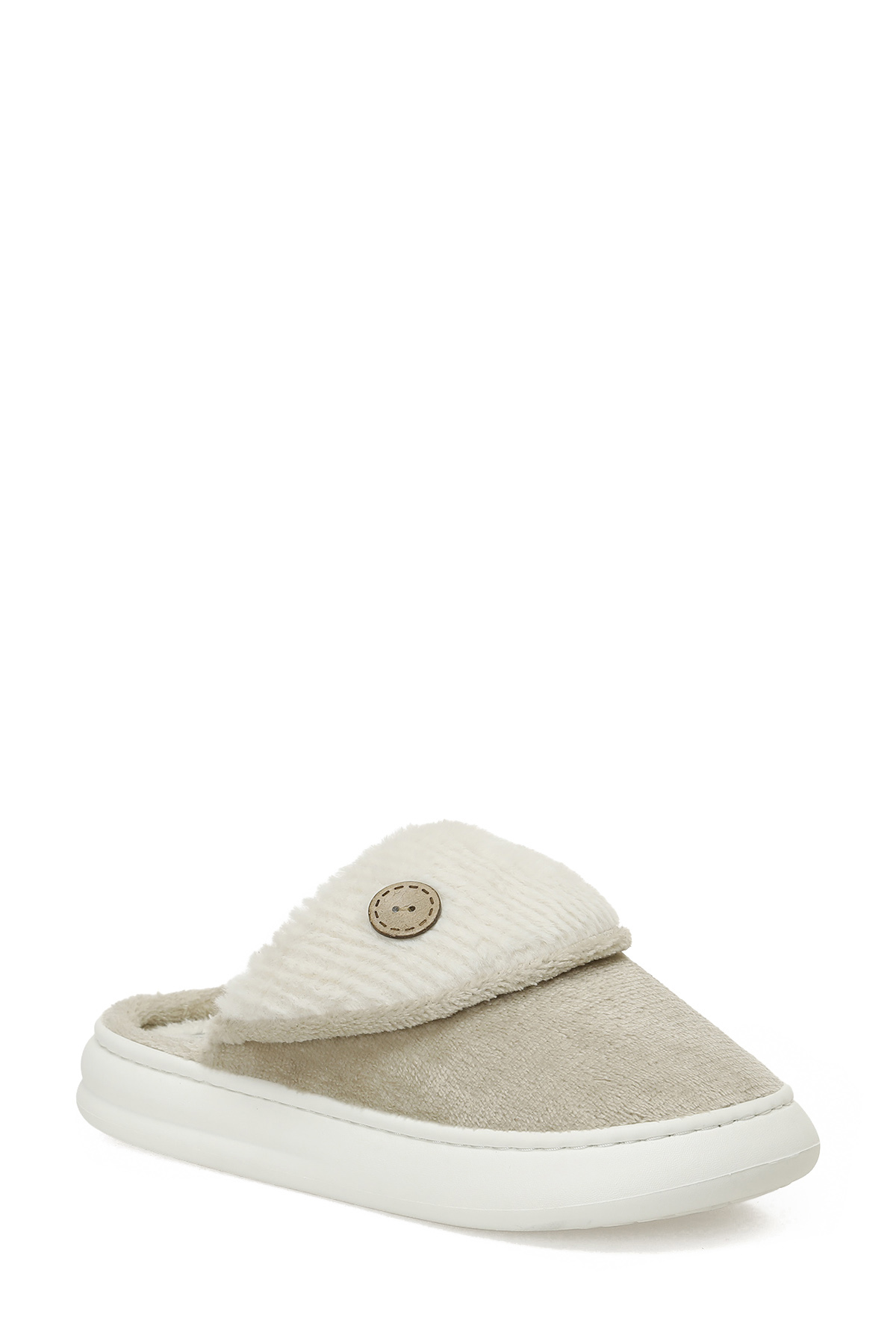 609088.Z5PR Bej Kadın Ev Terliği - Görsel 3