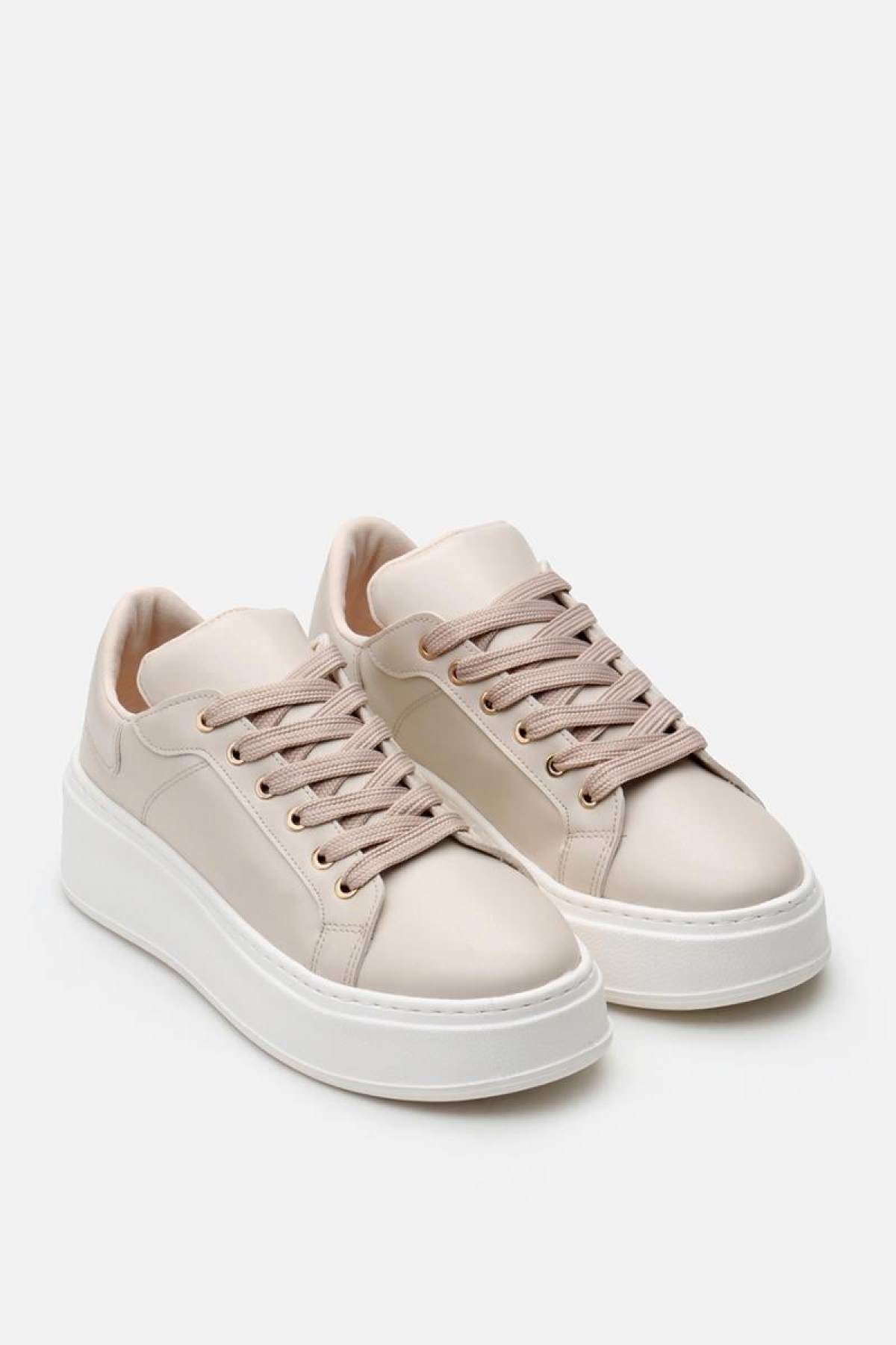 Bej Kadın Günlük Ayakkabı - Görsel 5