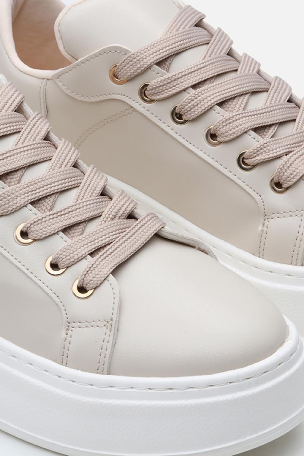 Bej Kadın Günlük Ayakkabı - Görsel 6