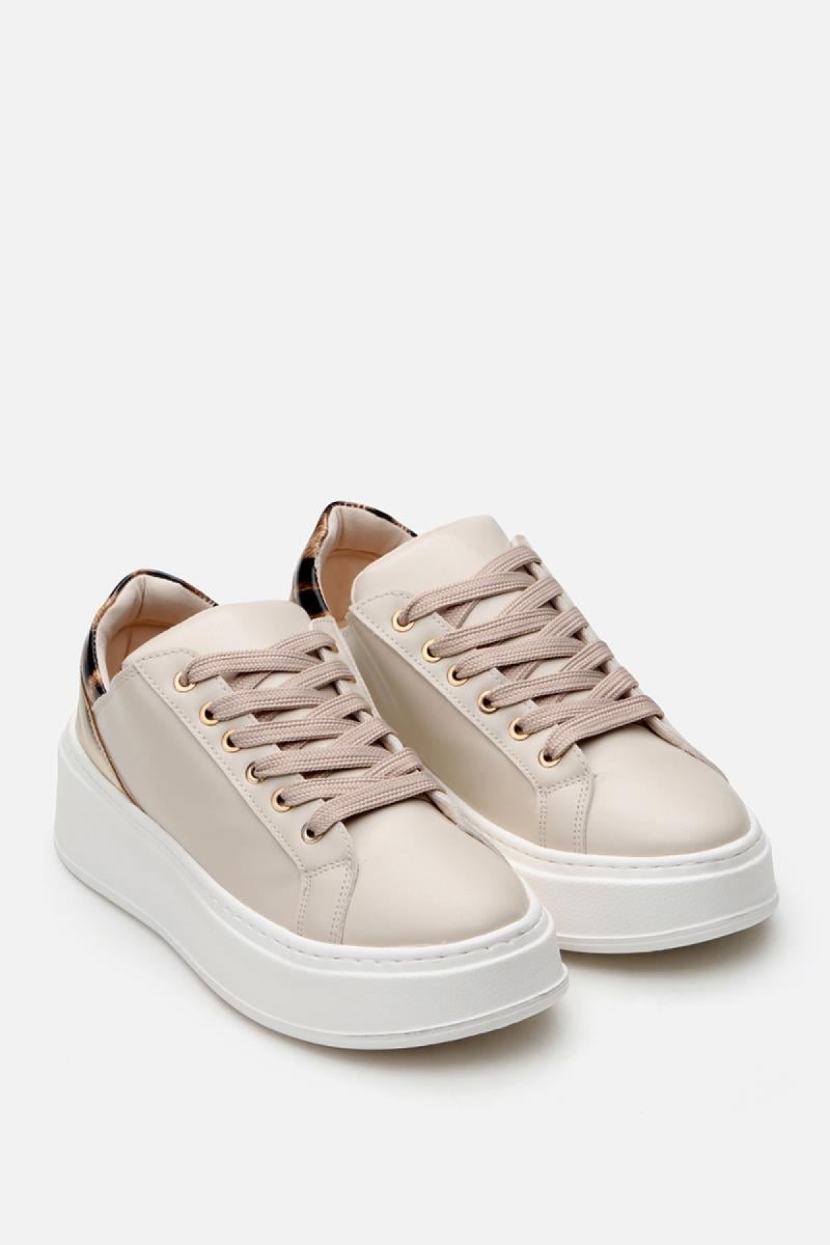 Bej Kadın Günlük Ayakkabı - Görsel 3