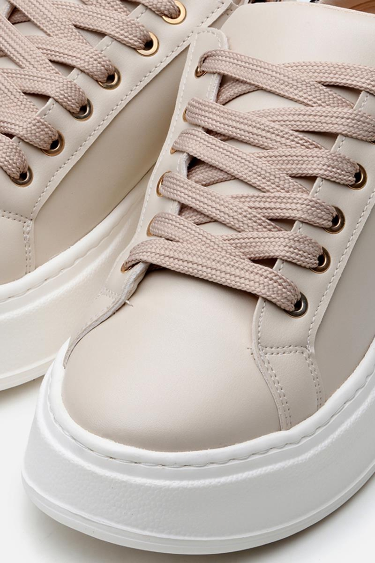 Bej Kadın Günlük Ayakkabı - Görsel 4