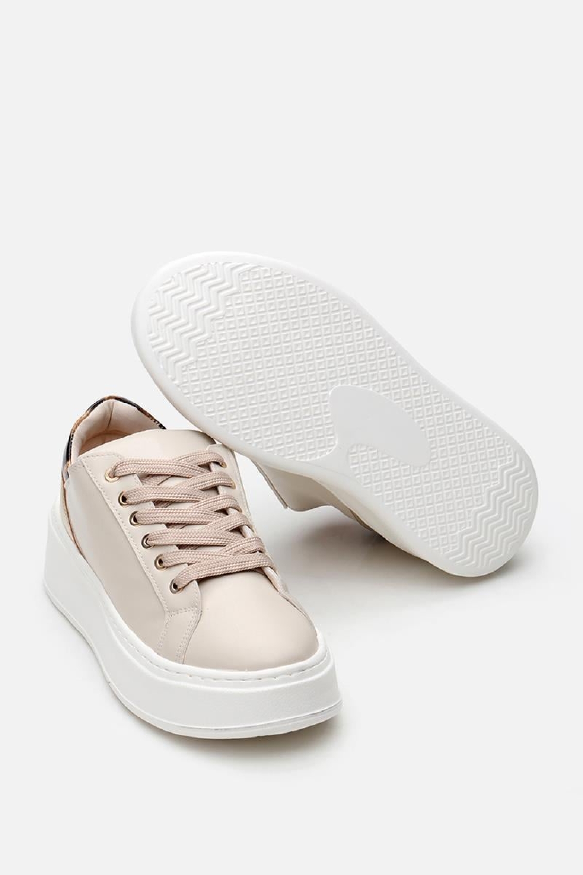 Bej Kadın Günlük Ayakkabı - Görsel 7