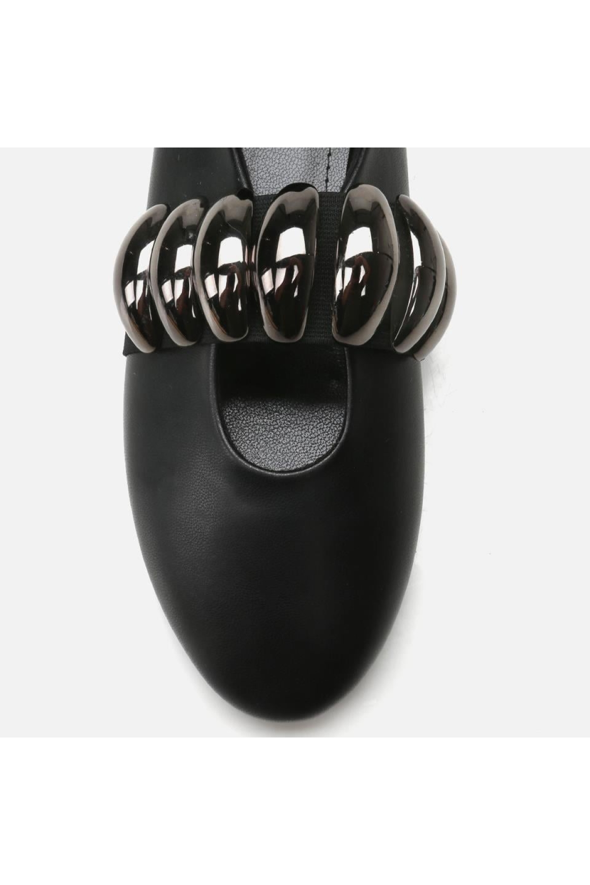 Mary Jane Siyah Kadın Babet - Görsel 5