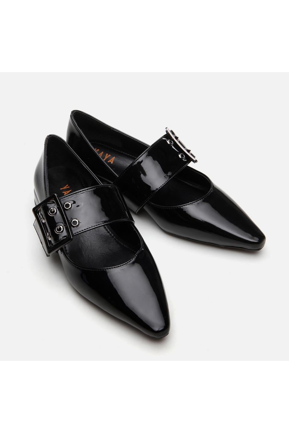 Mary Jane Siyah Kadın Babet - Görsel 5