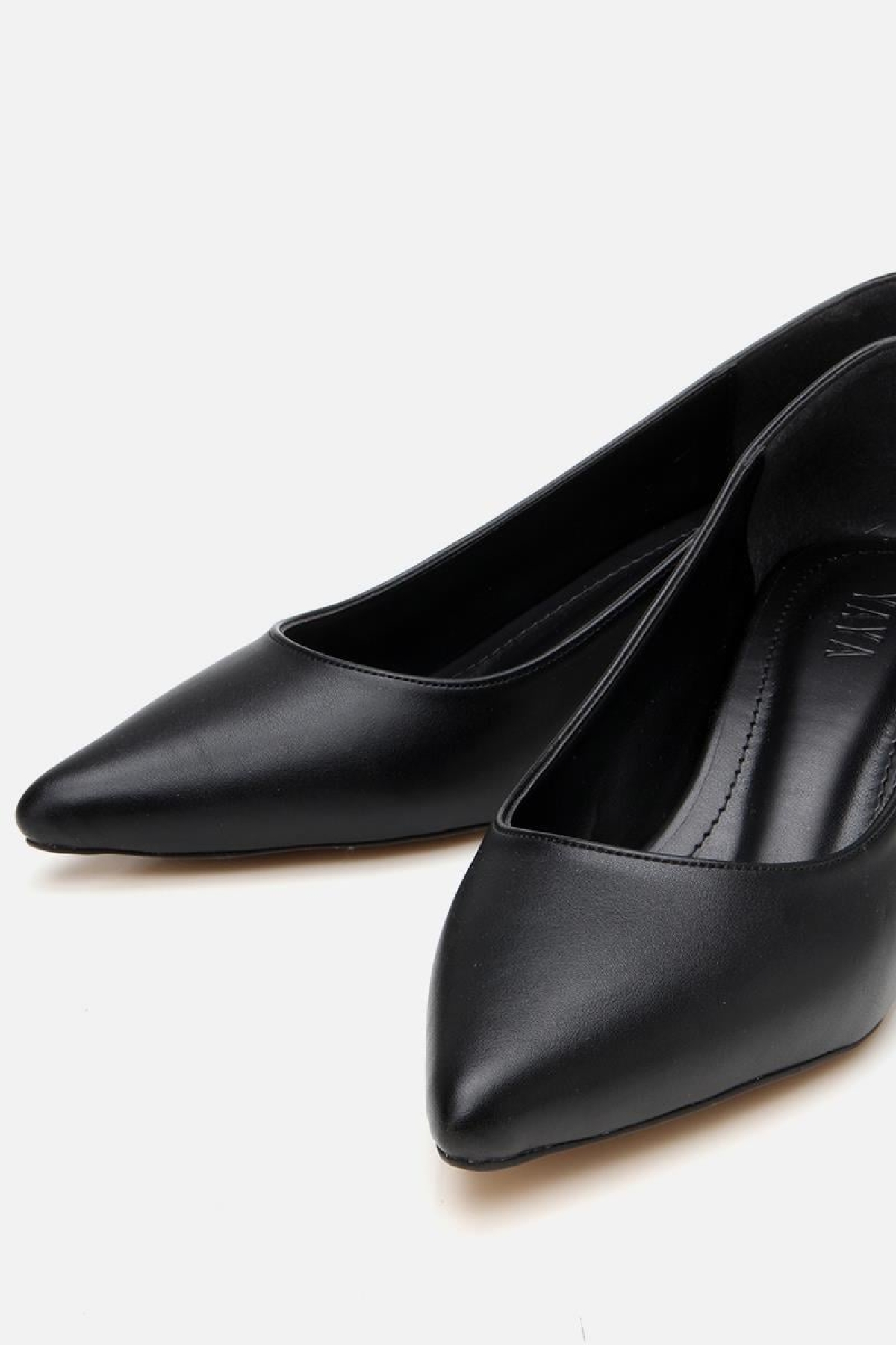 Kadın Siyah Kısa Topuklu Stiletto - Görsel 6