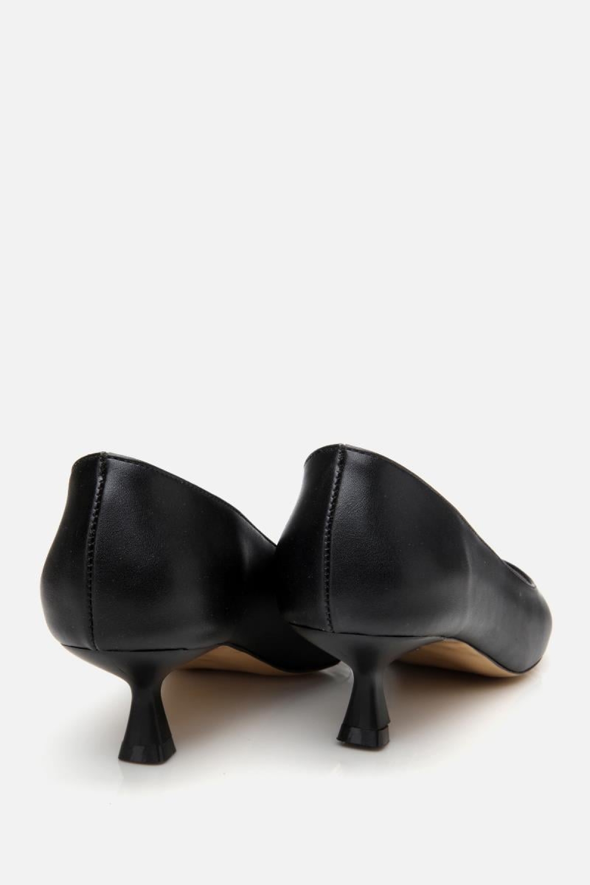Kadın Siyah Kısa Topuklu Stiletto - Görsel 8