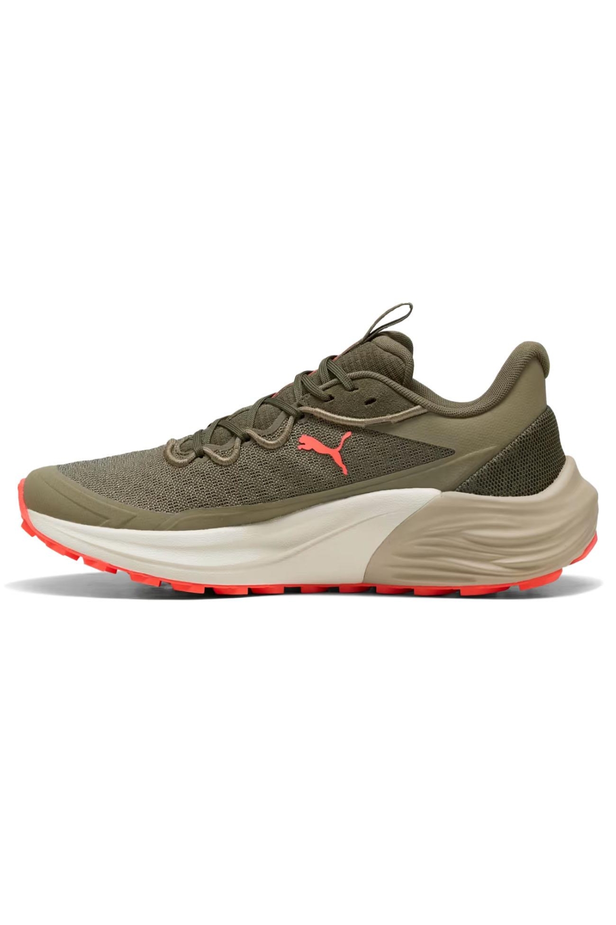 Puma Yeşil Puma Electrify Nitro™ 310791 Nitro 4 Trail Spor Ayakkabı Yeşil-Kırmızı