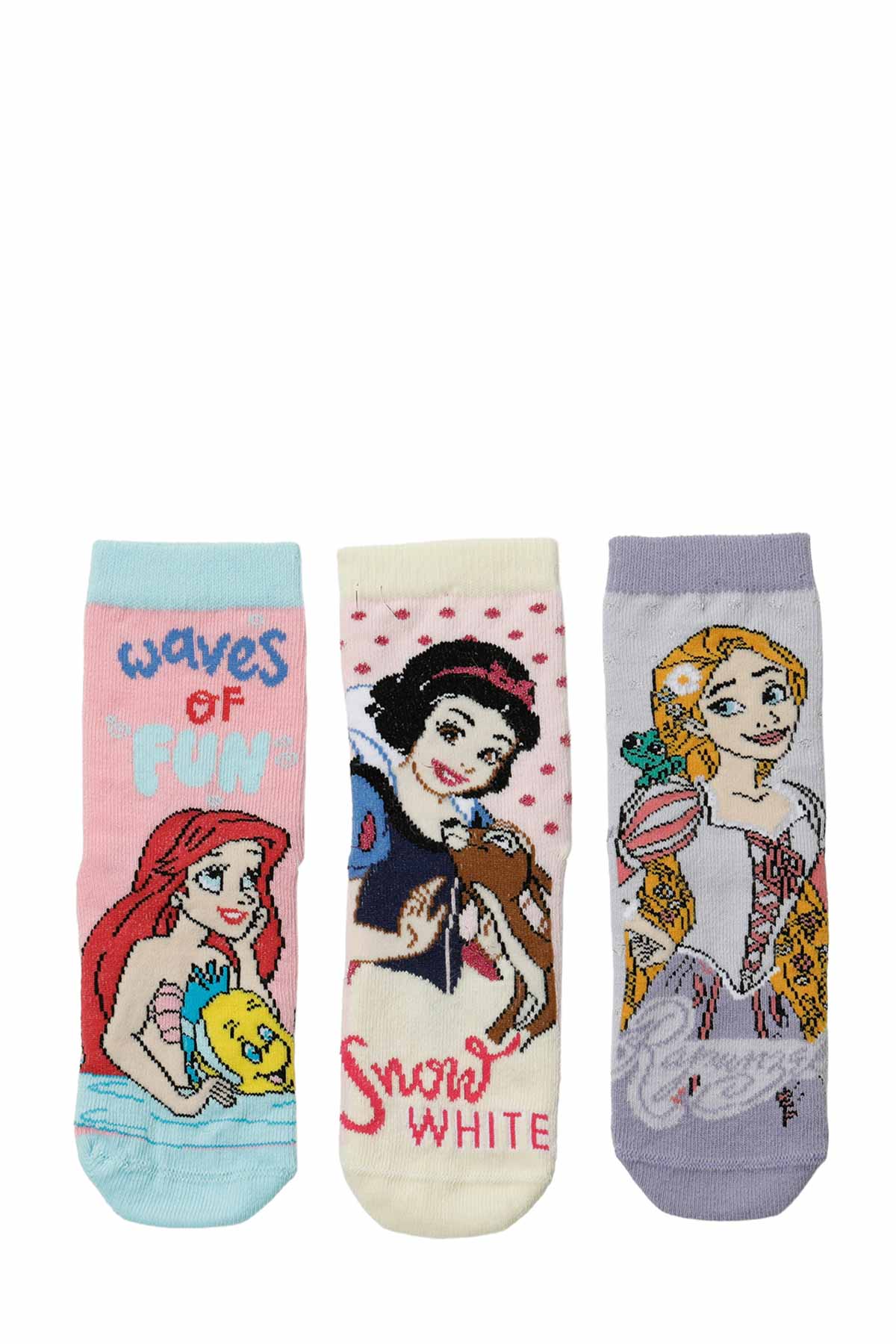 Disney PrenseslerPRENSES  3 LU SKT-G 5PR Çok Renkli Kız Çocuk Soket Çorap