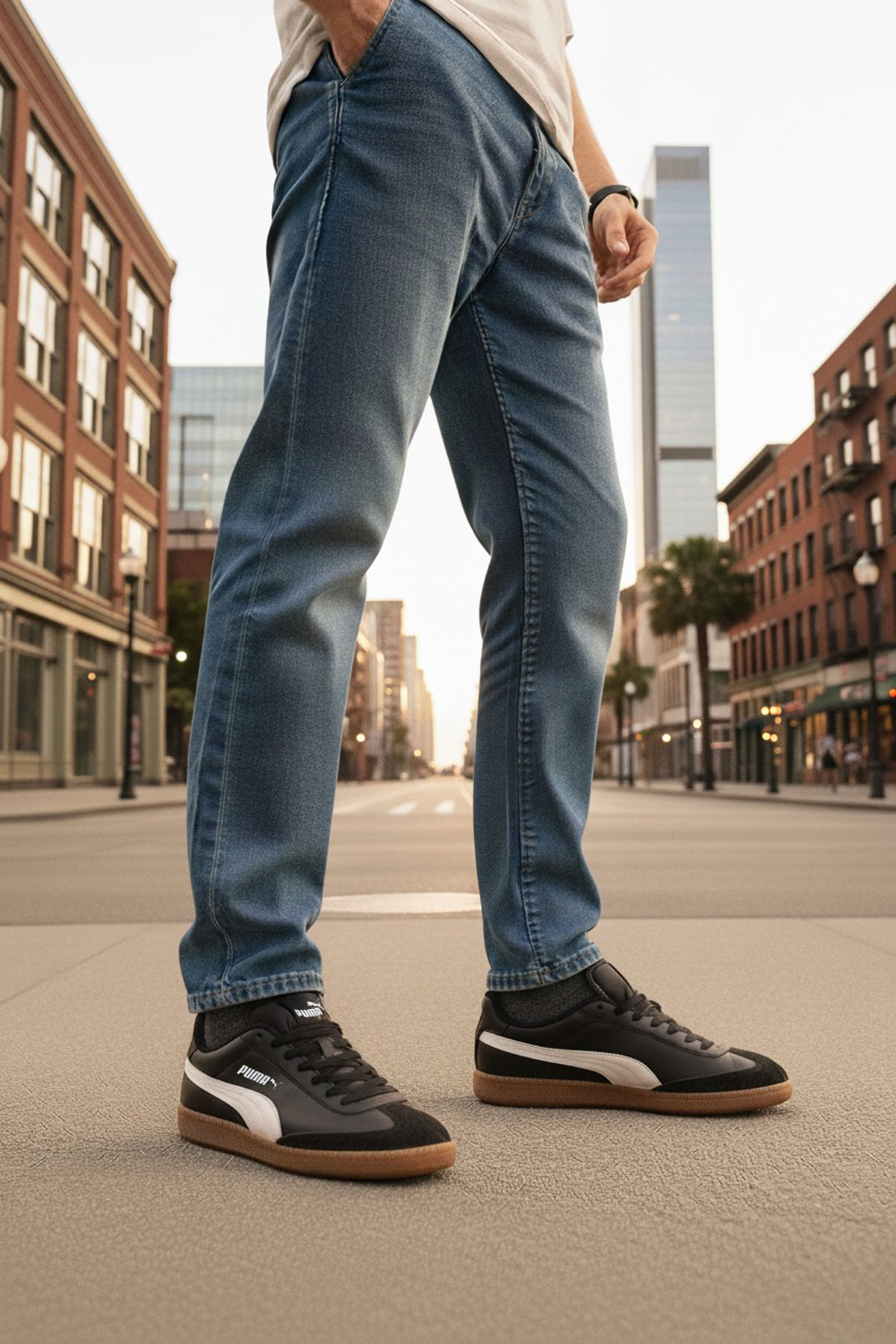 Puma 9-T Siyah Erkek Sneaker - Görsel 3