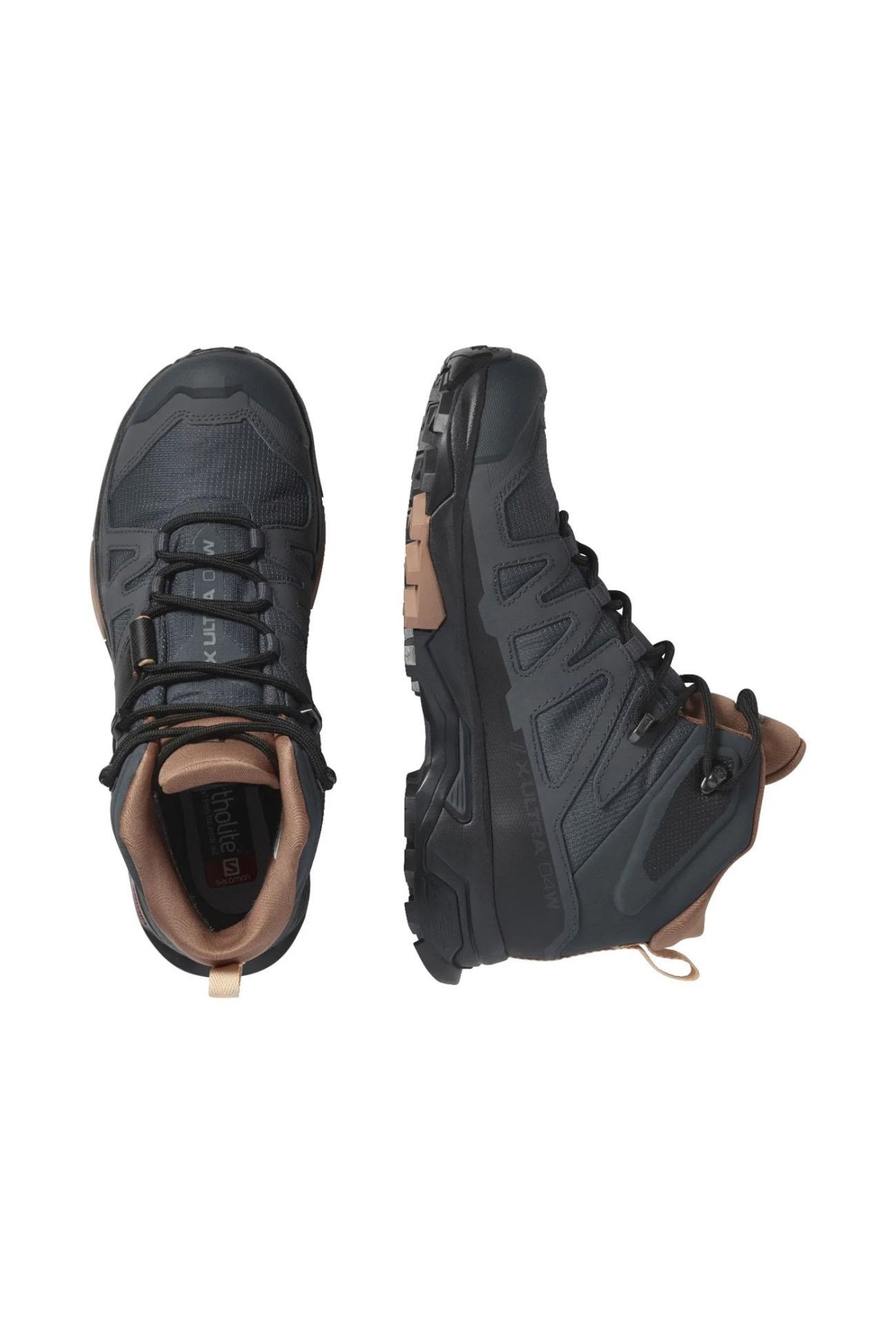 Salomon Ebony Mocha Mousse Almond Cream Salomon X Ultra 4 Mid